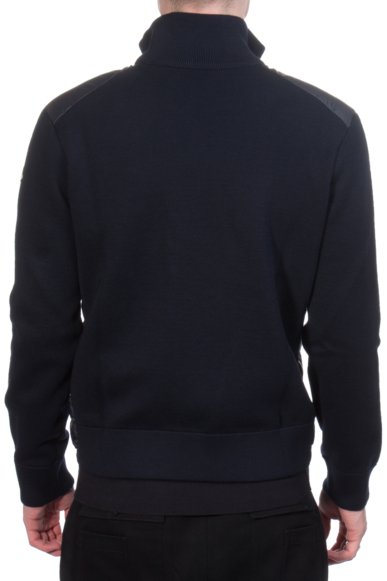 MONCLER Down Padded Virgin Wool Blend Cardigan MONCLER Down Padded Virgin Wool Blend Cardigan