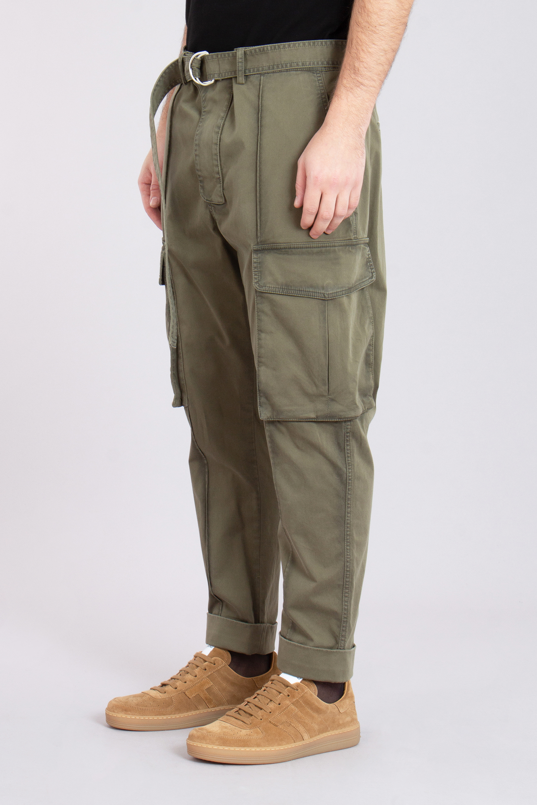 BALMAIN Regular Fit Cotton Stretch Cargo Pants BALMAIN Regular Fit Cotton Stretch Cargo Pants
