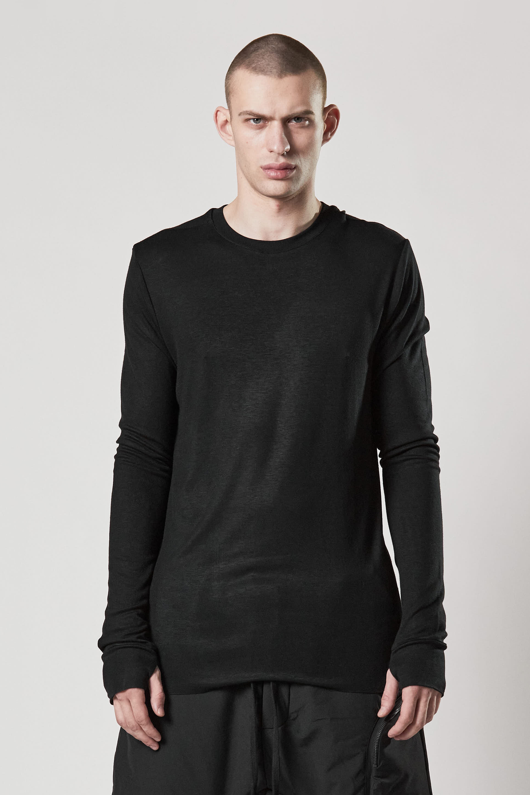 THOM KROM Viscose Stretch Long Sleeve T-Shirt THOM KROM Viscose Stretch Long Sleeve T-Shirt