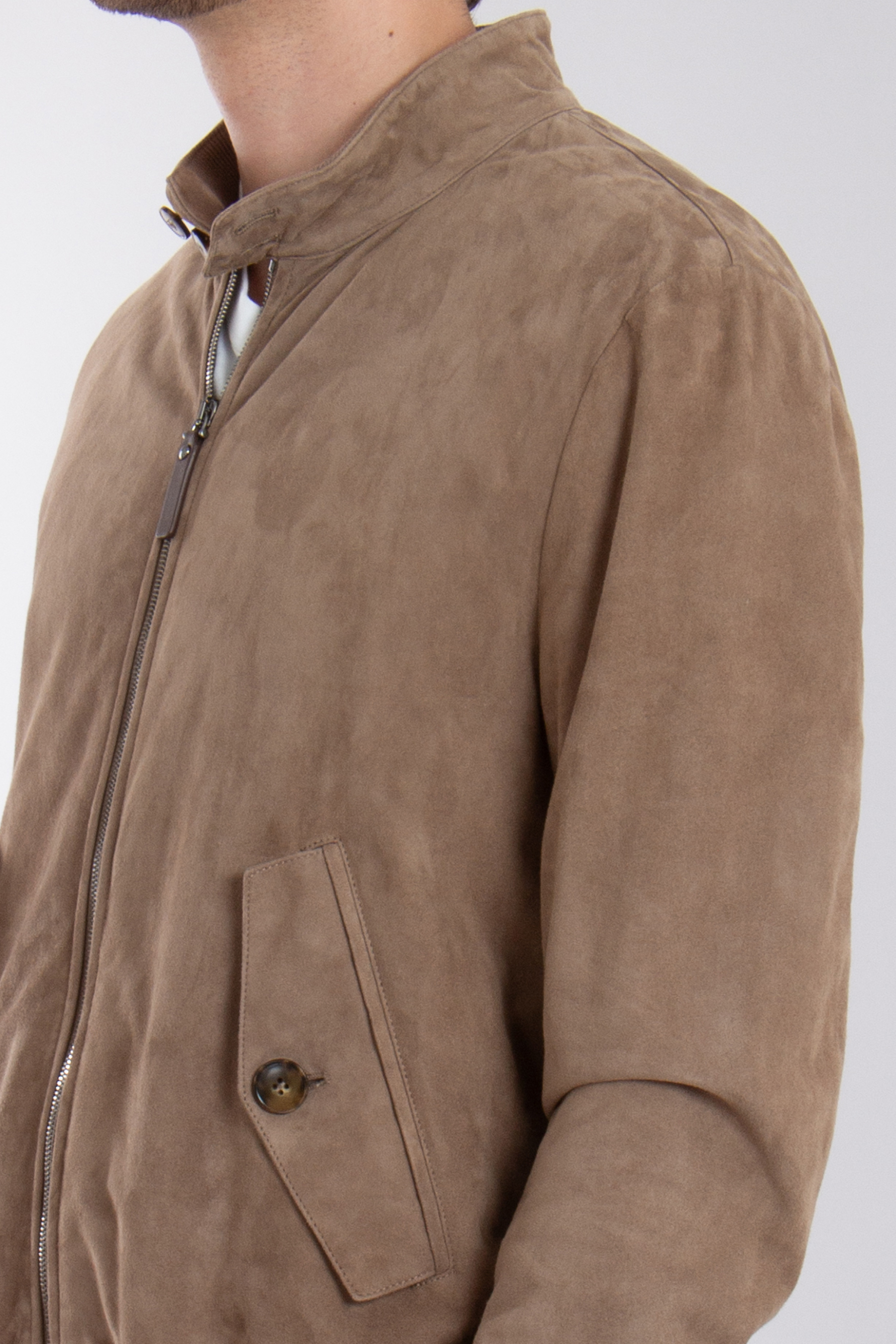 CANALI Regular Fit Lamb Suede Jacket CANALI Regular Fit Lamb Suede Jacket