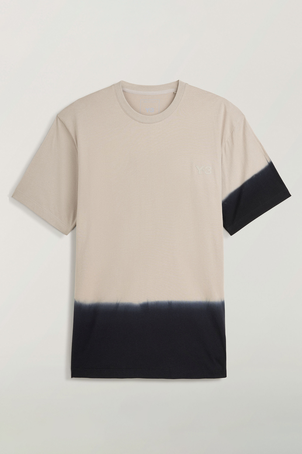 Y-3 Regular Fit Dip Effect Cotton Jersey T-Shirt
