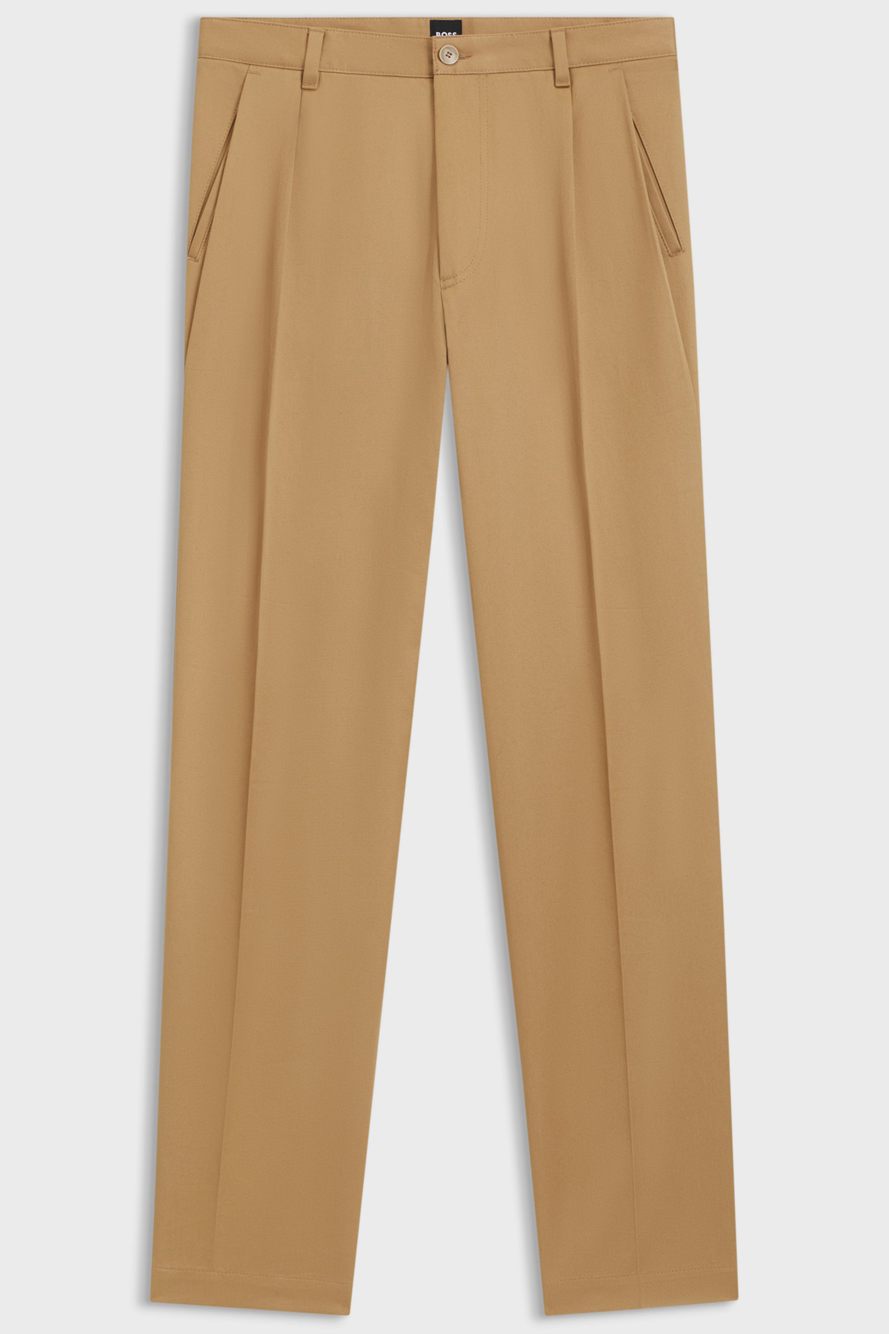 BOSS Relaxed Fit Cotton Twill Pants C-Kai Bekleidung, Hosen, Khaki