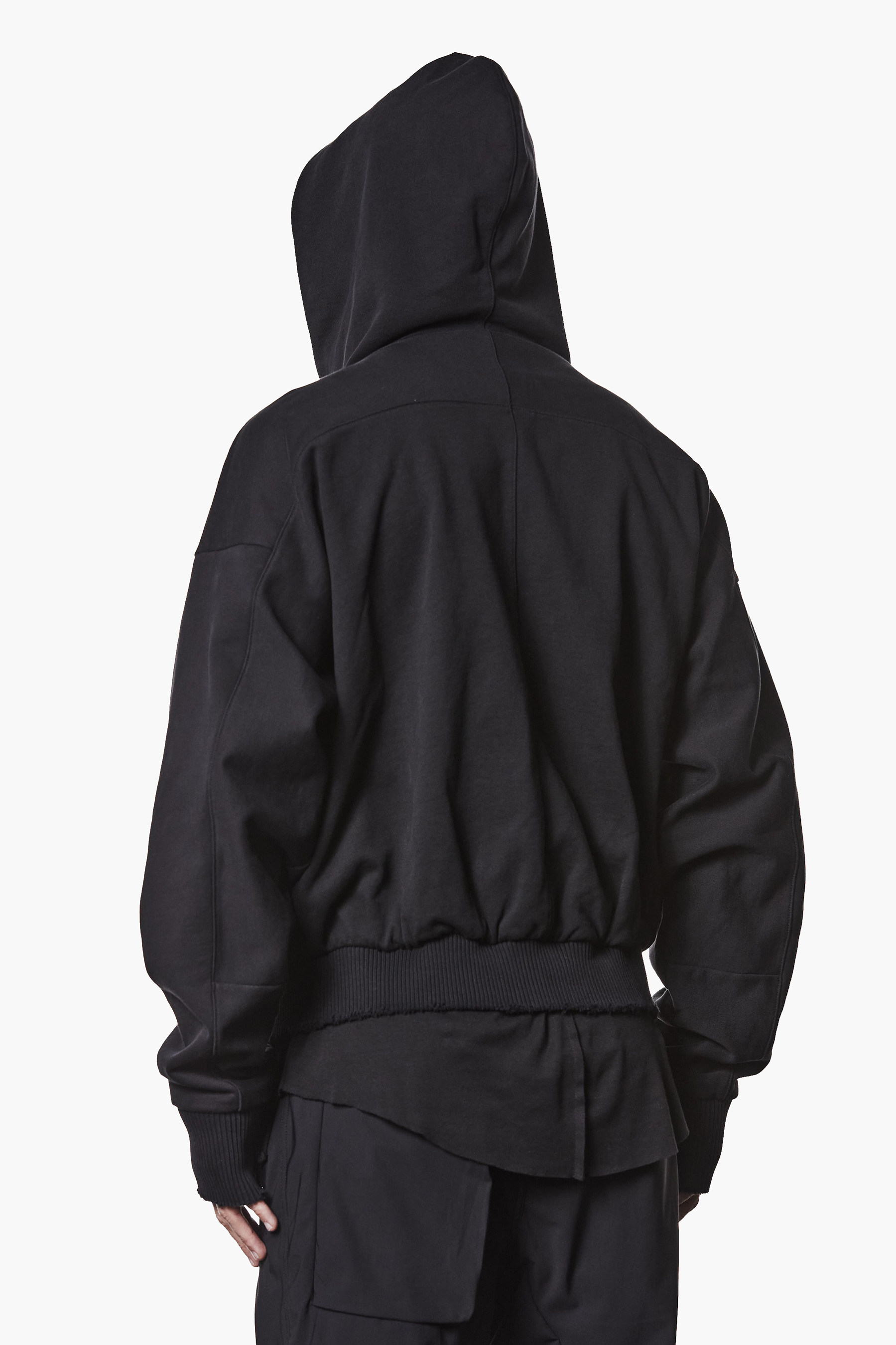 THOM KROM Relaxed Fit Cotton French Terry Zip-Up Hoodie Mantel, Kapuze, Kapuzenpulli, Sweatshirt, Jacke