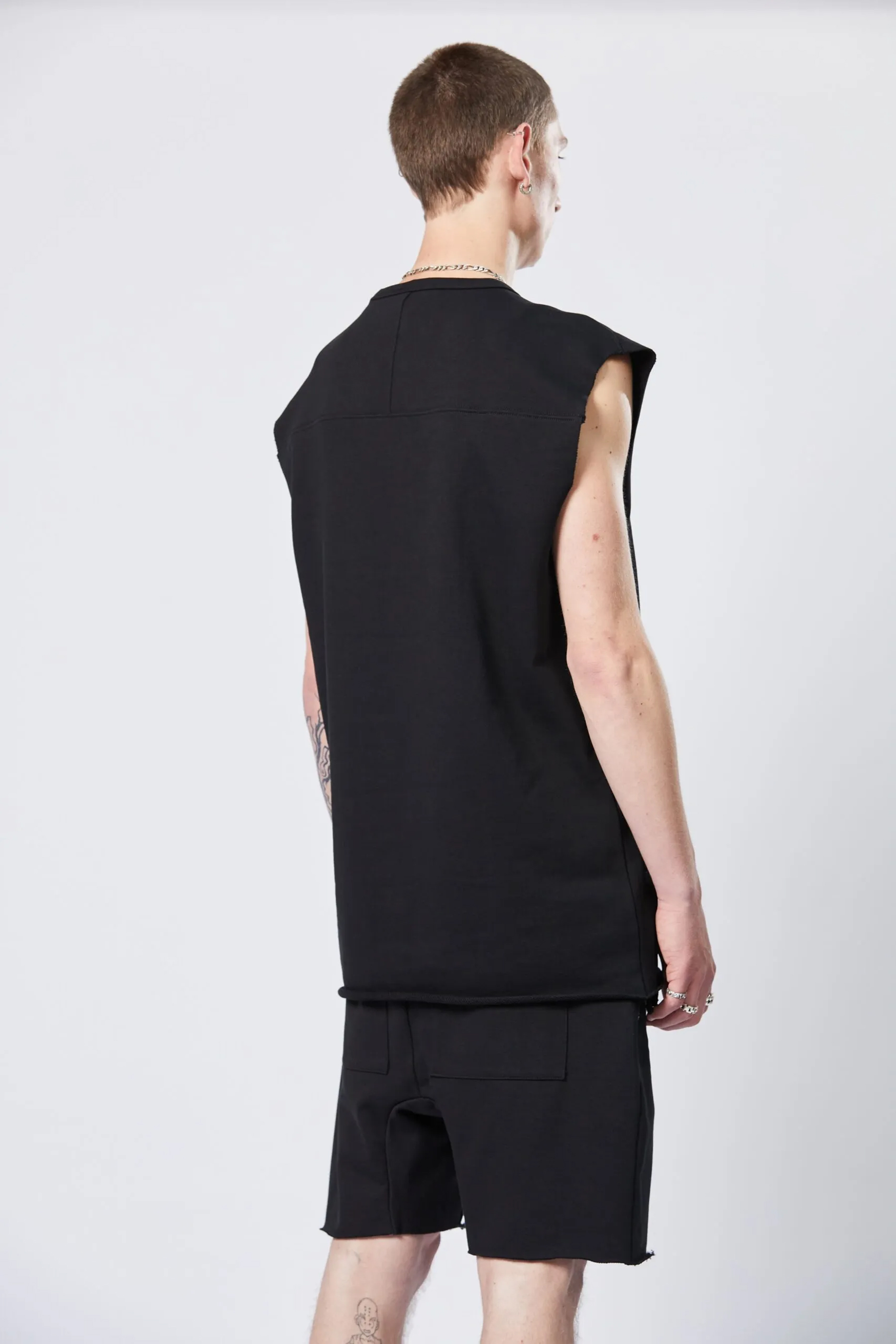 THOM KROM Sleeveless Cotton V-Neck Top THOM KROM Sleeveless Cotton V-Neck Top