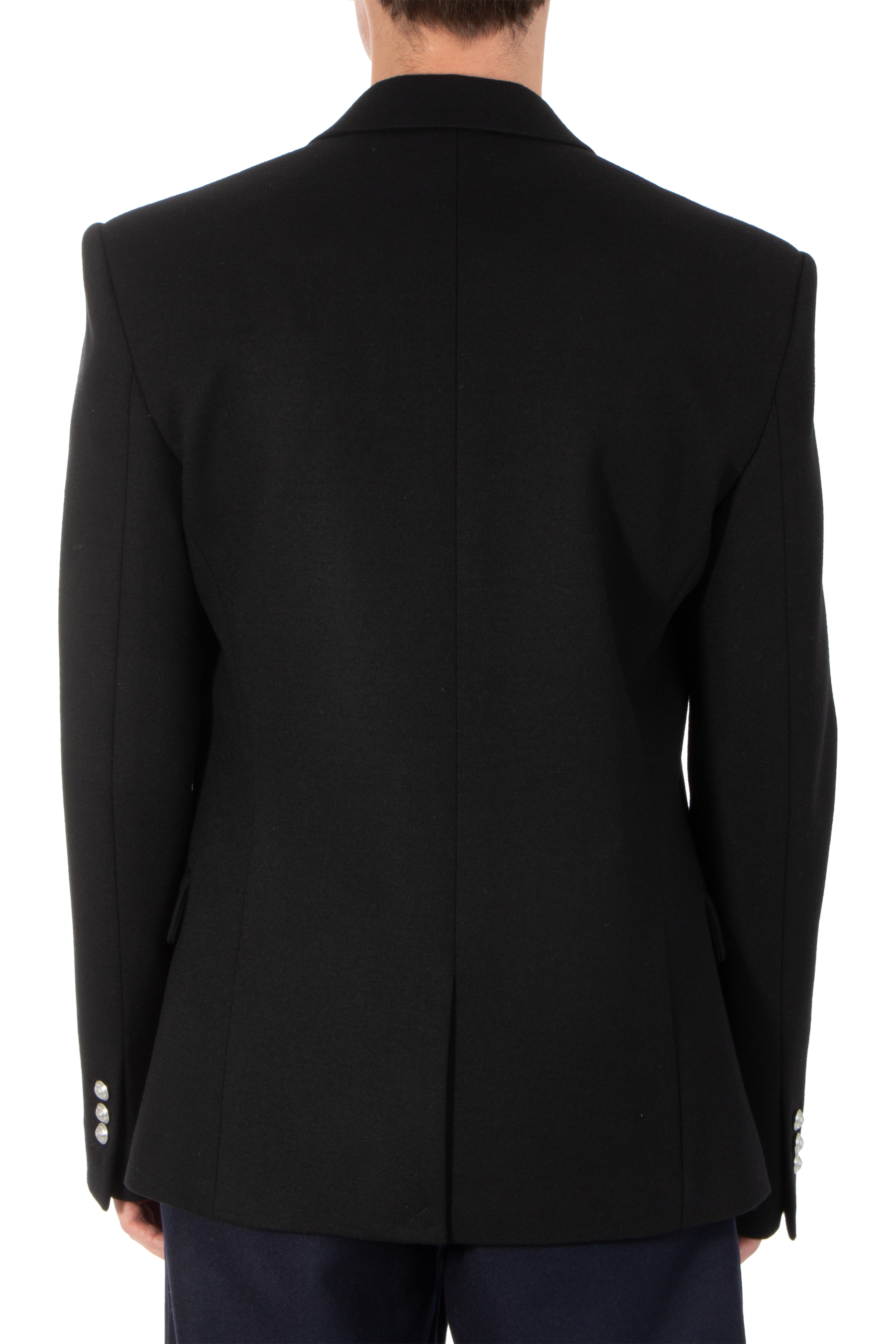 BALMAIN Slim Fit Virgin Wool & Cashmere Blazer