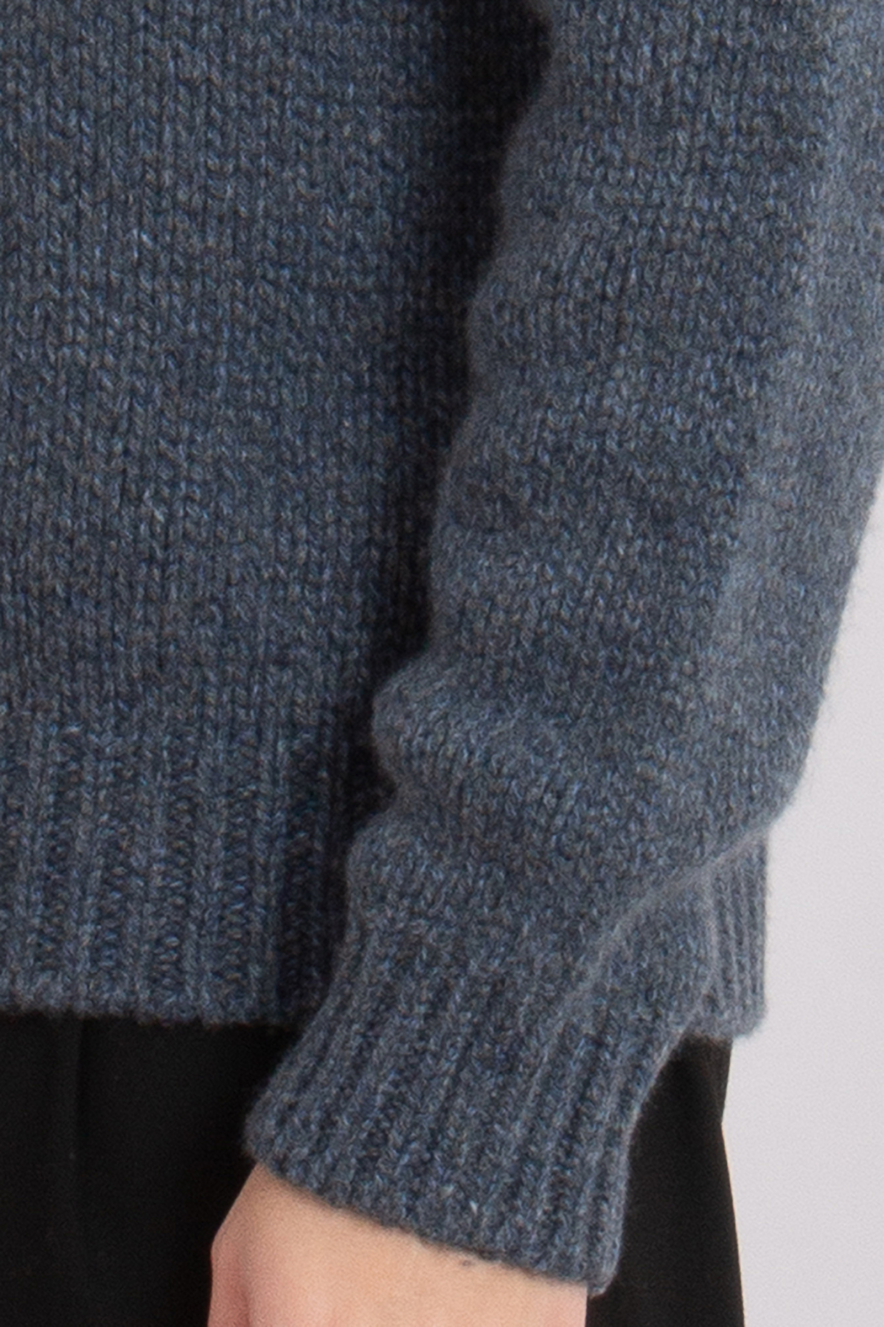 BRIONI Mouliné Cashmere Mock Neck Sweater