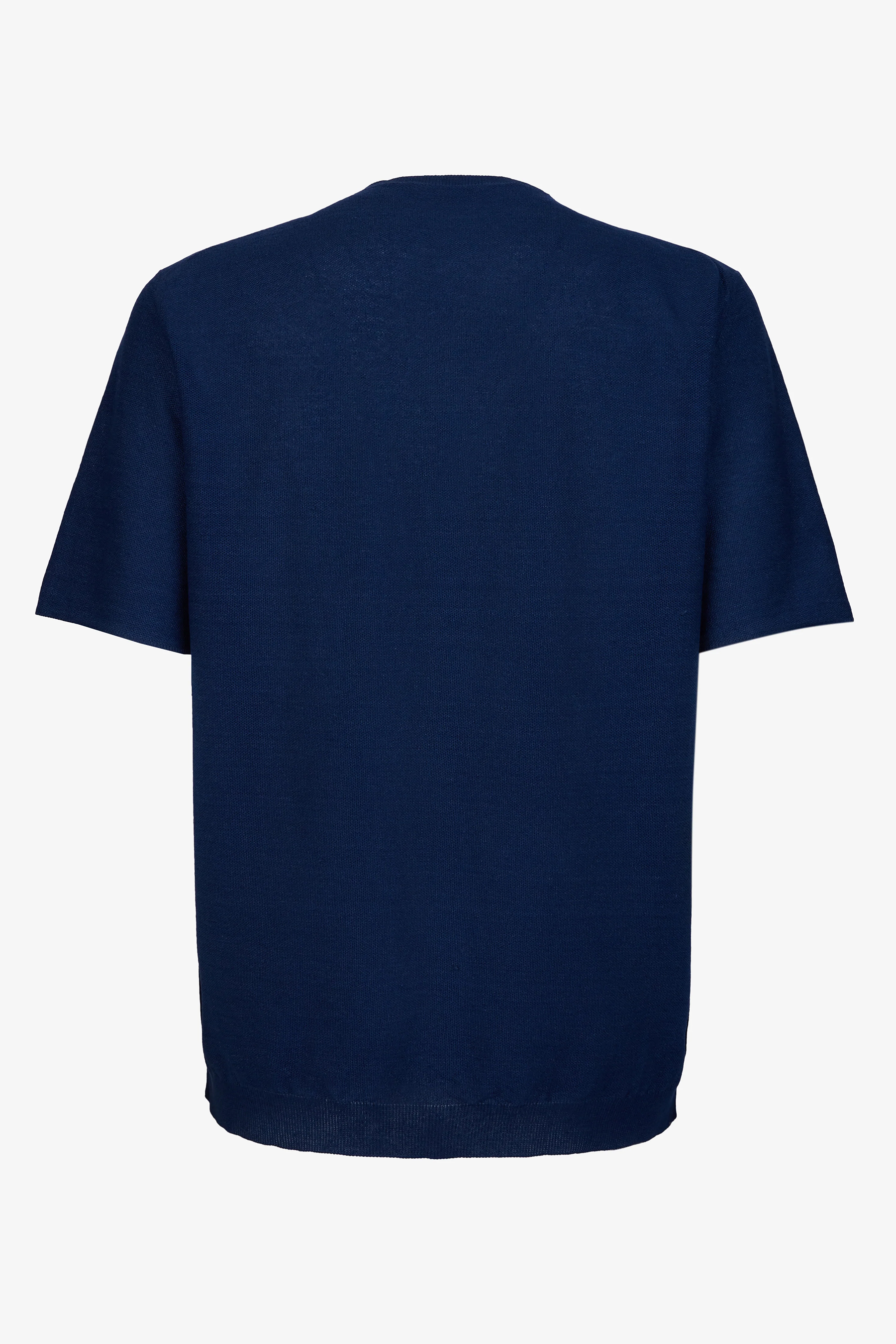 SEASE Regular Fit Linen-Cotton Blend Knit T-Shirt