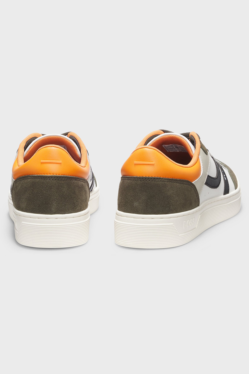 BOSS Colour-Block Faux Leather Sneakers Rhys