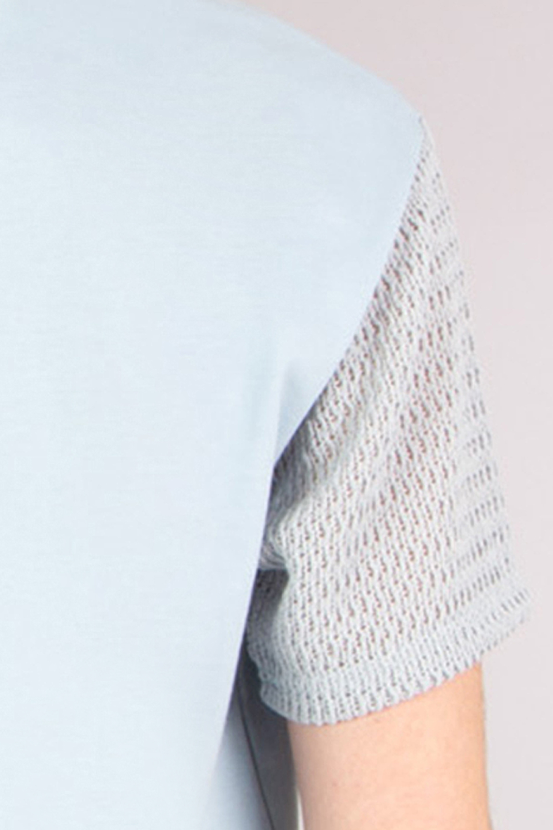 XLIM Relaxed Fit Crochet & Cotton Blend Jersey T-Shirt XLIM Relaxed Fit Crochet & Cotton Blend Jersey T-Shirt