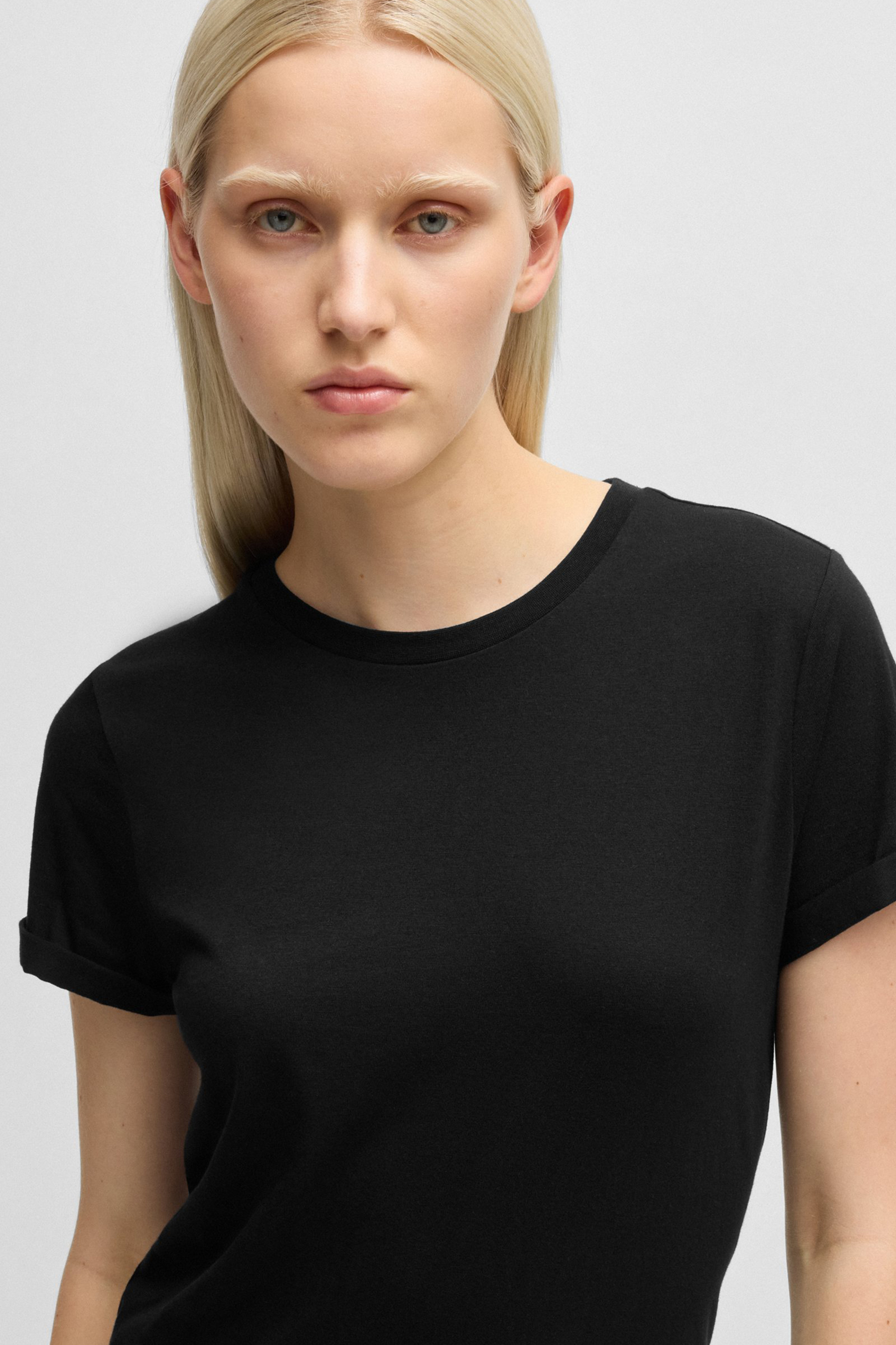 HUGO Slim Fit Cotton Jersey T-Shirt The Plain Tee HUGO Slim Fit Cotton Jersey T-Shirt The Plain Tee