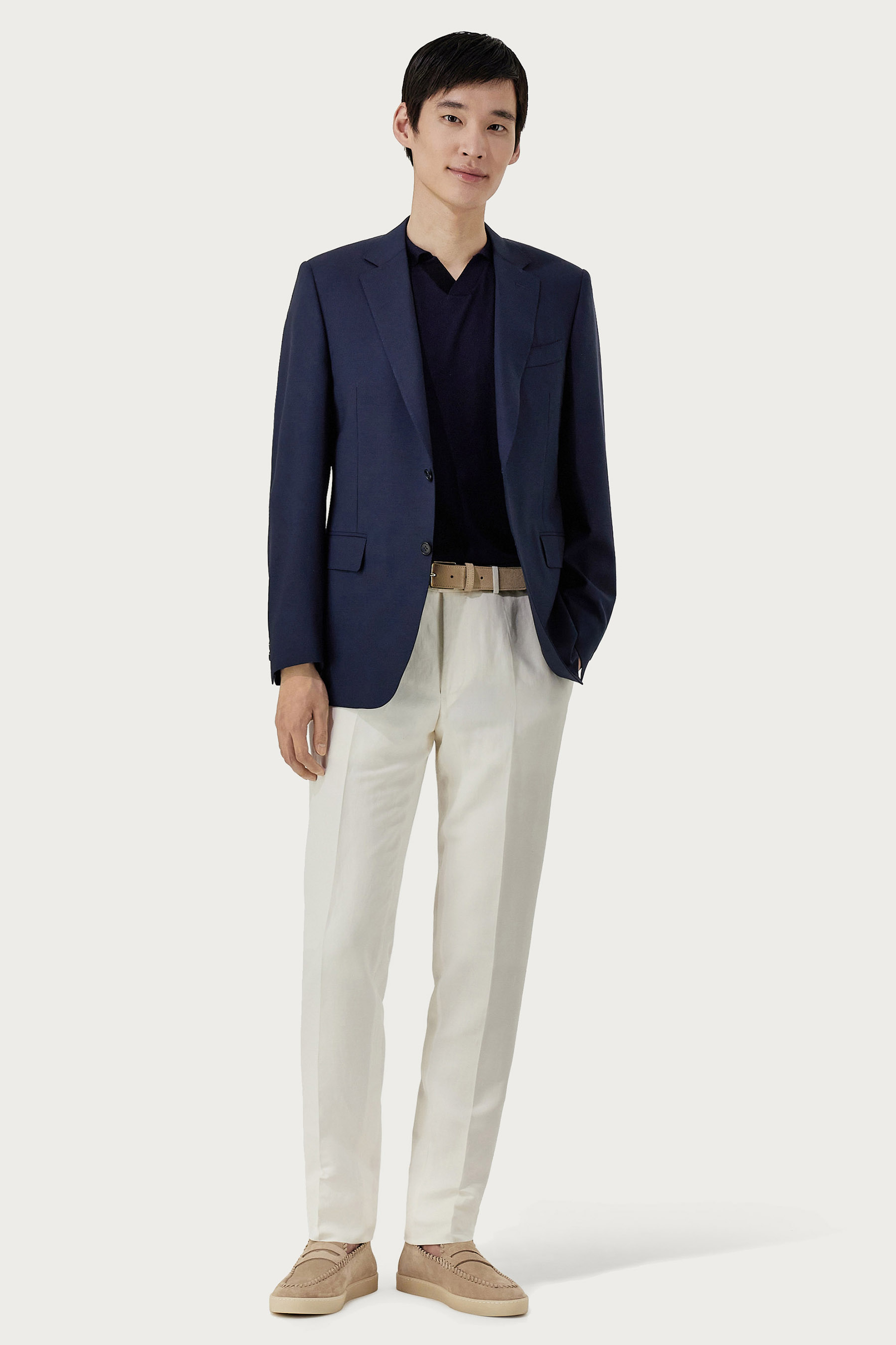 CANALI Regular Fit Travel Wool Jacket Blazer, Mantel, Jacke, Formelle Kleidung, Anzug