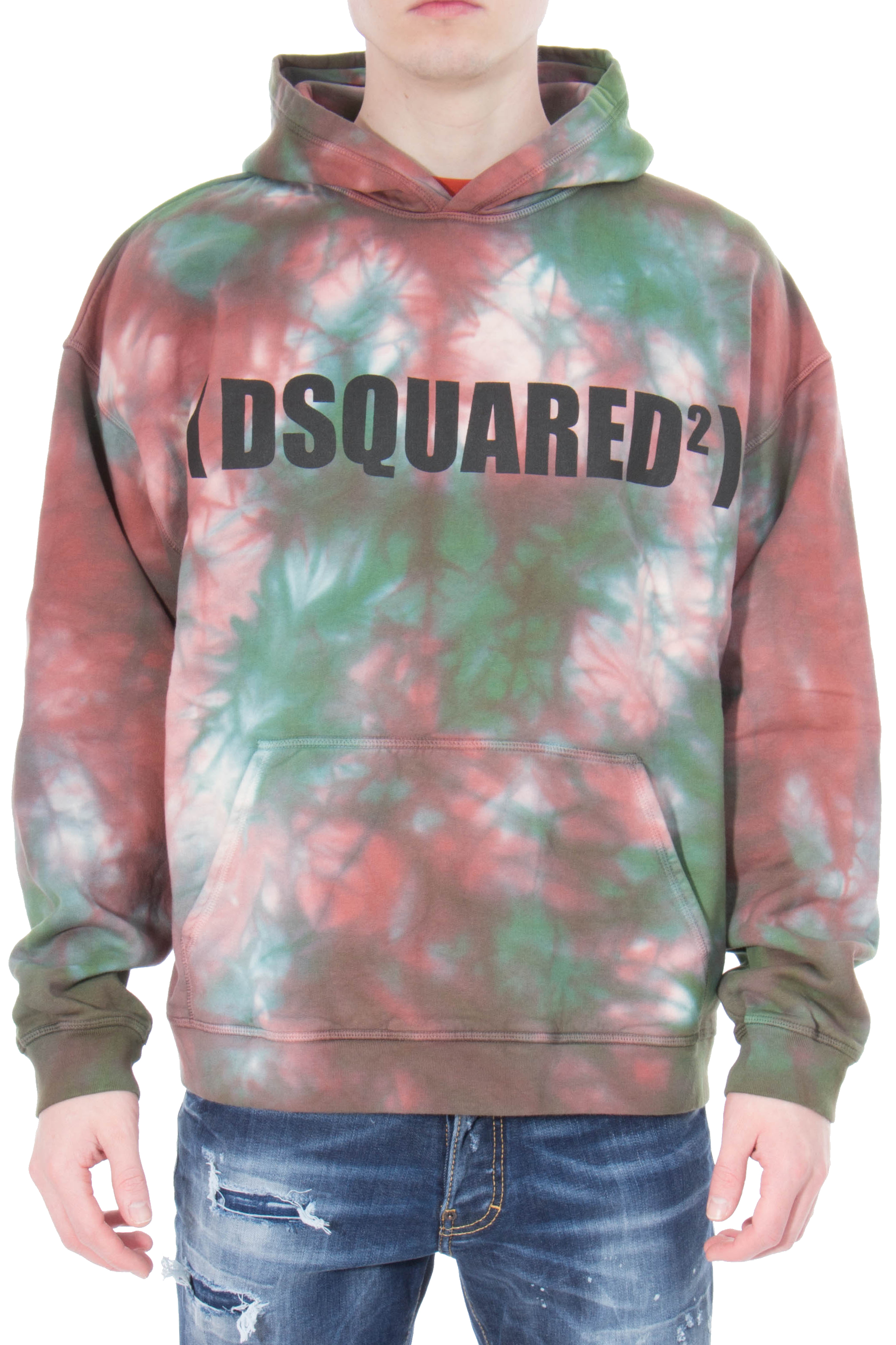 DSQUARED2 Tie Dye Logo Hoodie DSQUARED2 Tie Dye Logo Hoodie