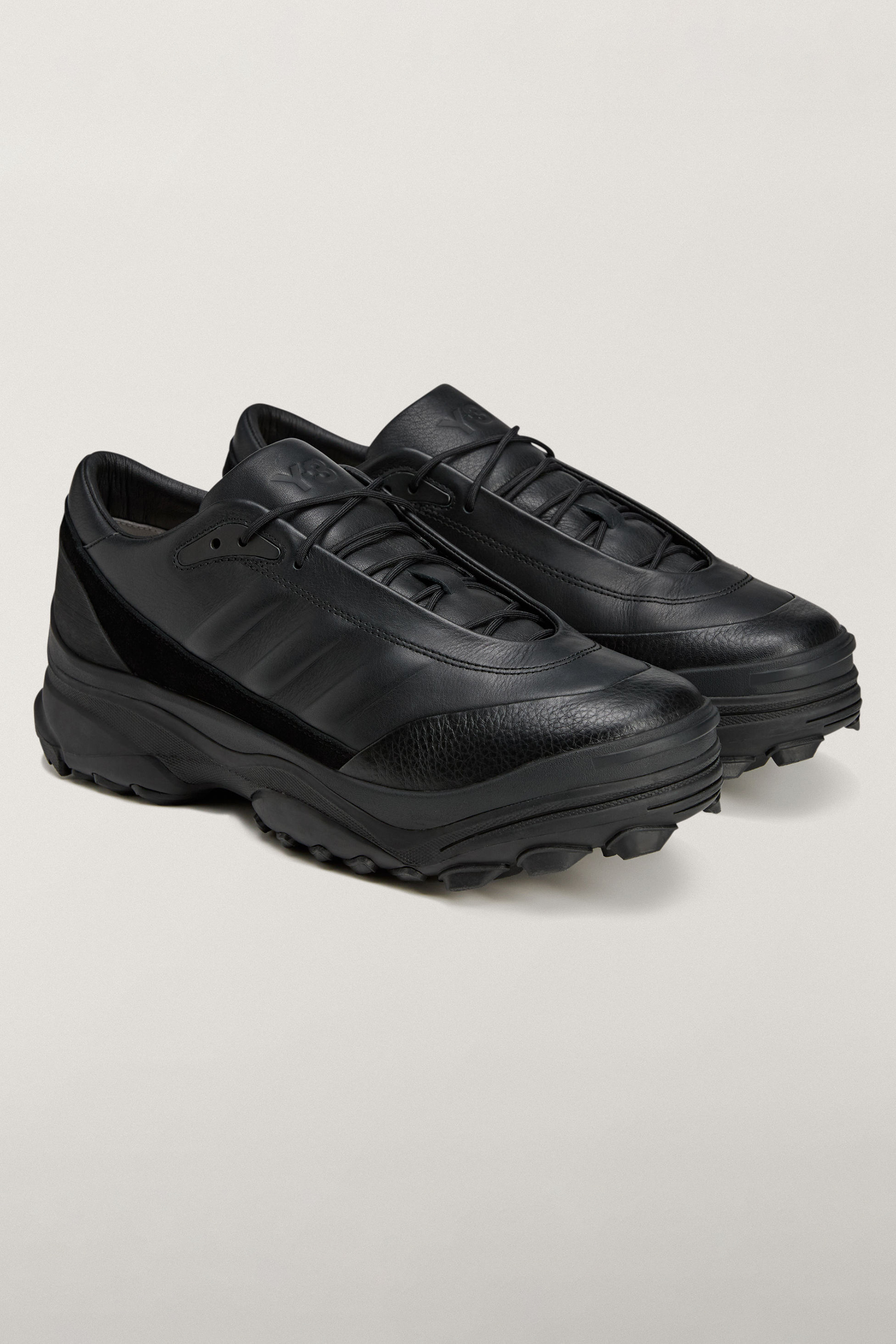Y-3 Leather Sneakers GSG9 Low Bekleidung, Schuhwerk, Schuh, Sneaker, Laufschuh