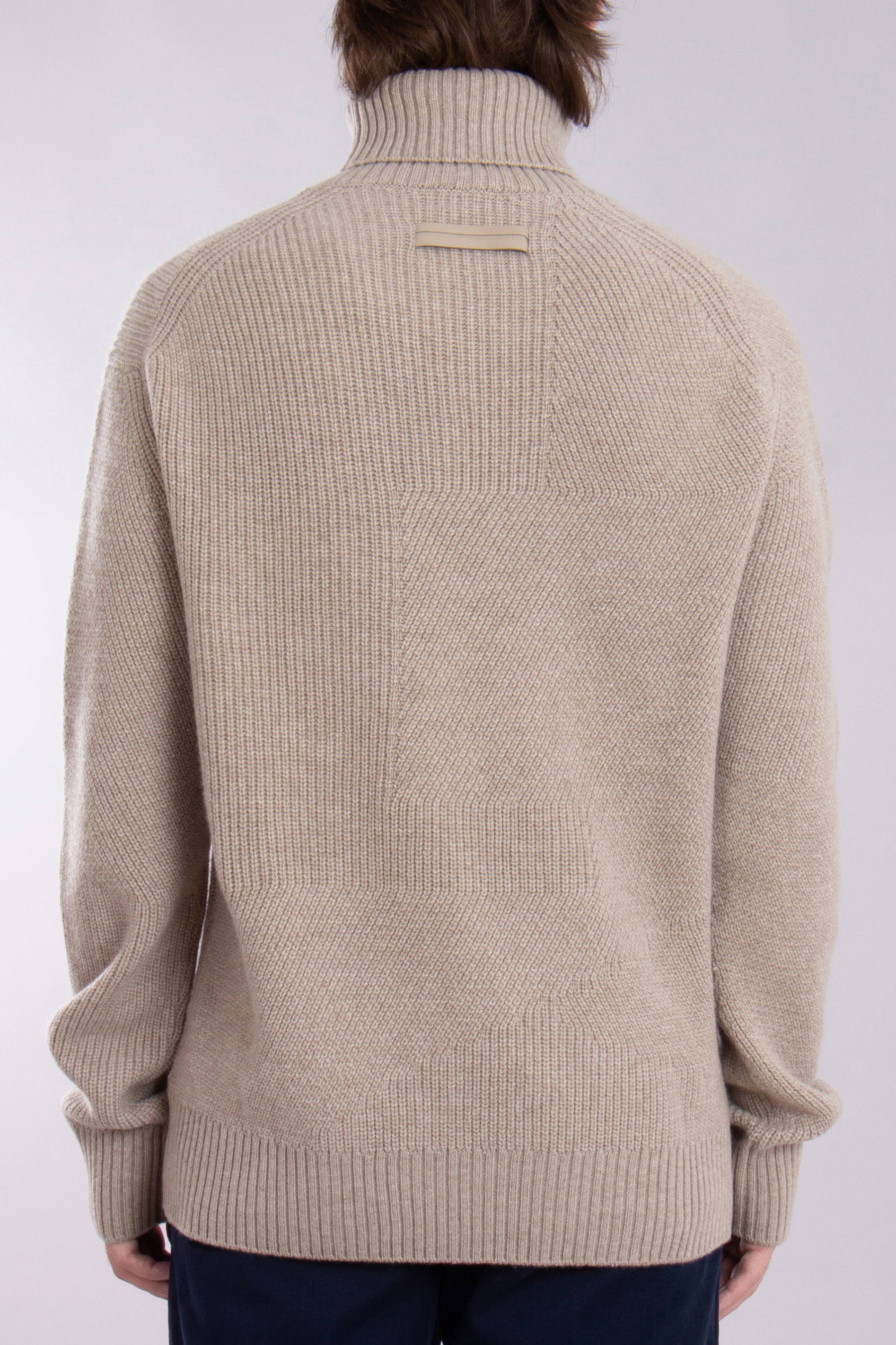 ZEGNA Ribbed Oasi Cashmere Turtleneck Sweater