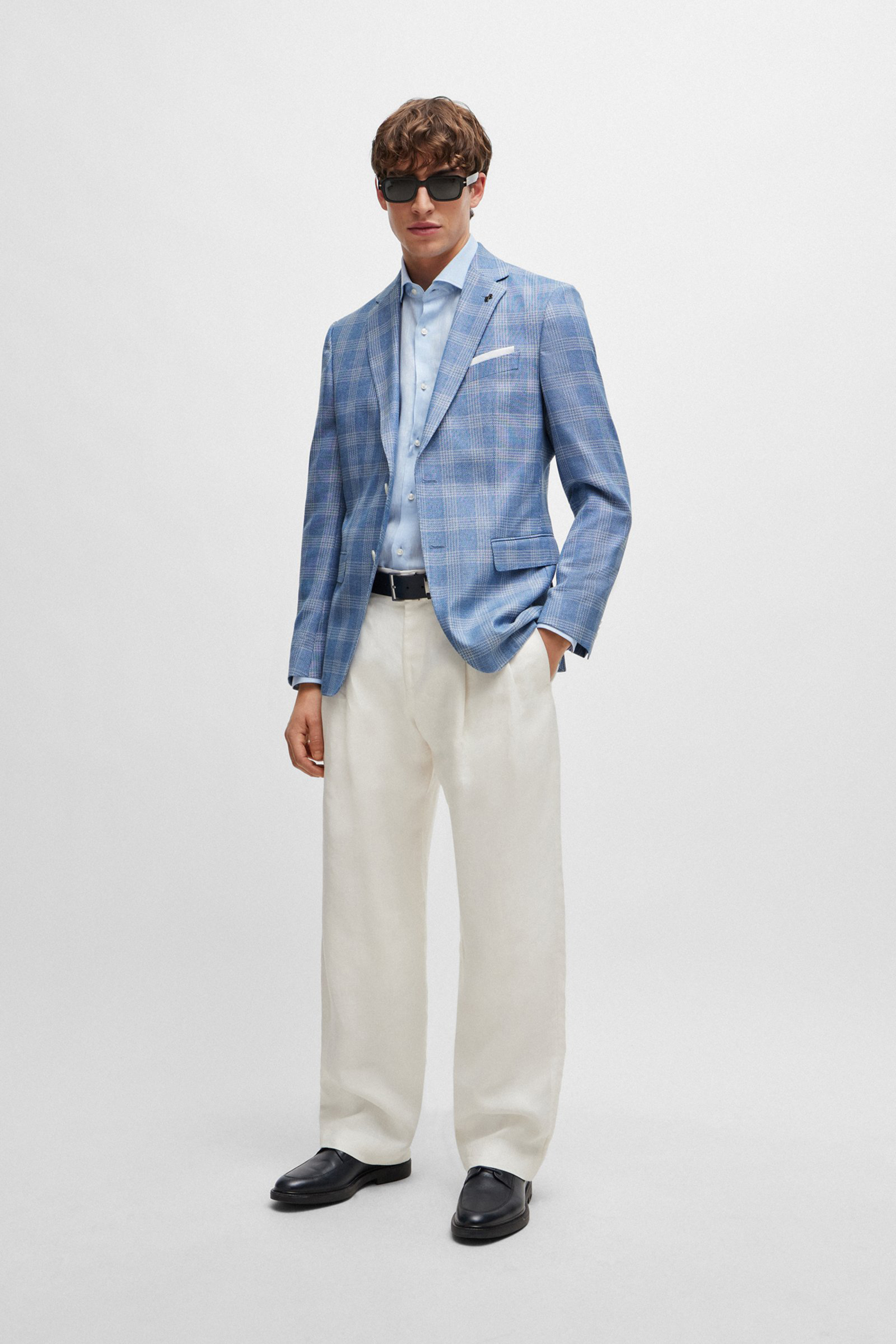 BOSS Slim Fit Linen Shirt H-Hank BOSS Slim Fit Linen Shirt H-Hank