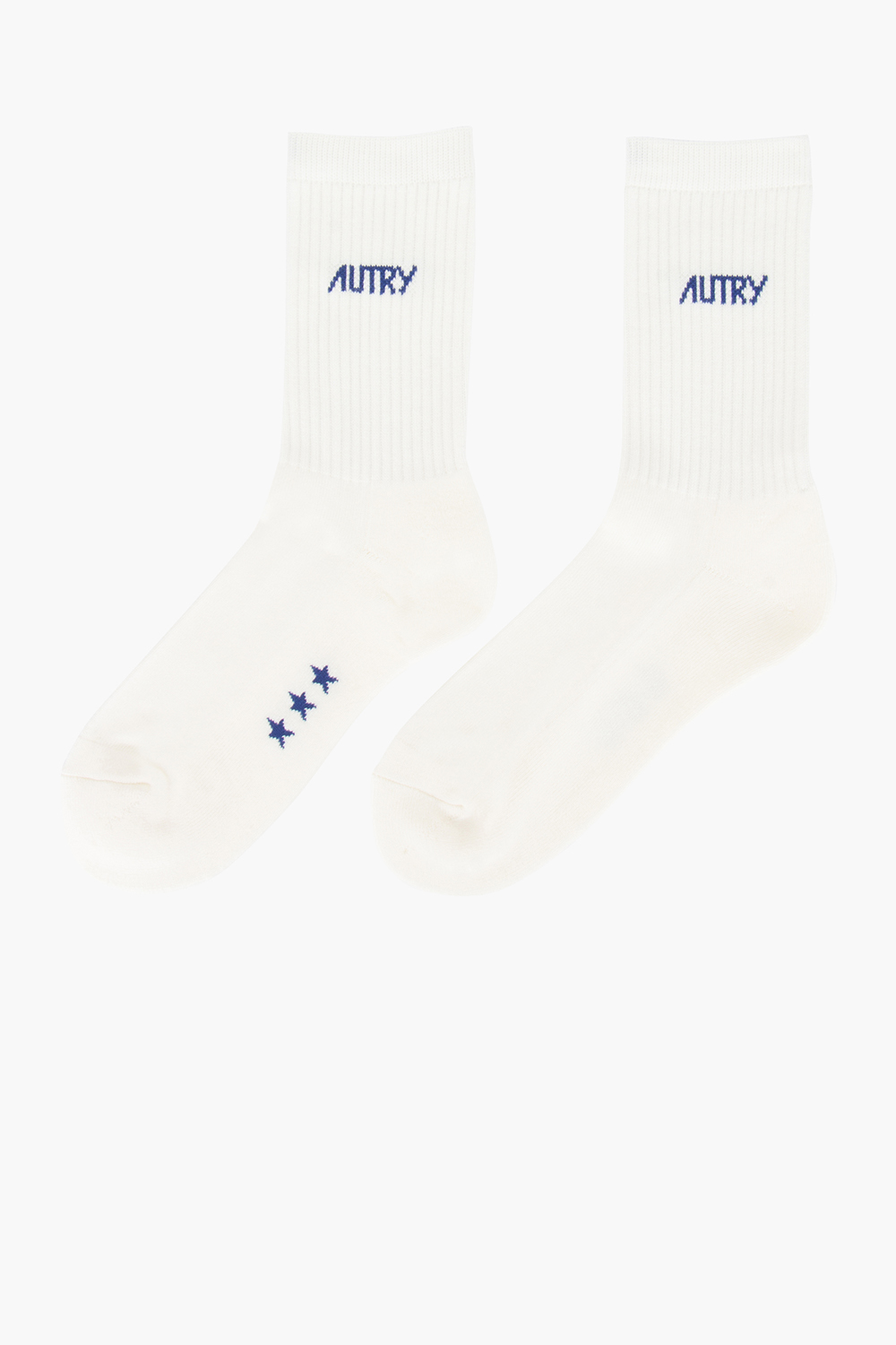 AUTRY Jacquard Logo Cotton Blend Stretch Socks