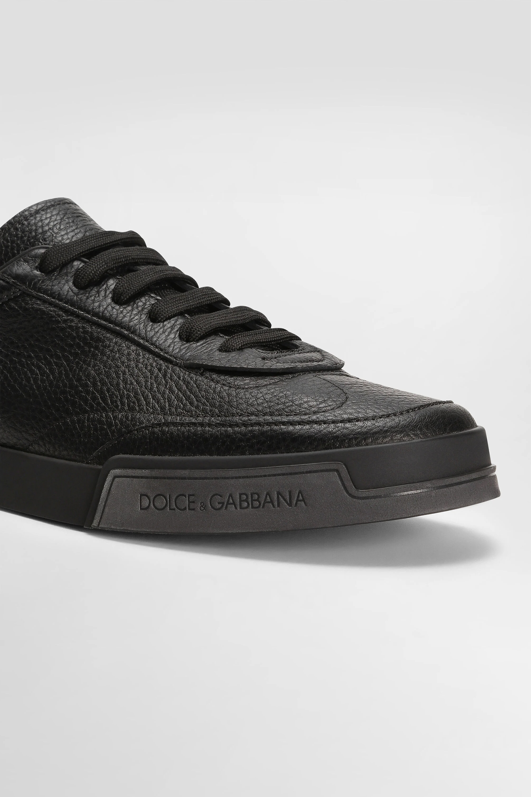 DOLCE & GABBANA Grained Leather Sneakers Portofino Yacht DOLCE & GABBANA Grained Leather Sneakers Portofino Yacht