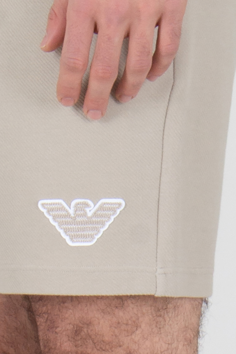 EMPORIO ARMANI Relaxed Fit Cotton Blend Stretch Jersey Loungewear Shorts