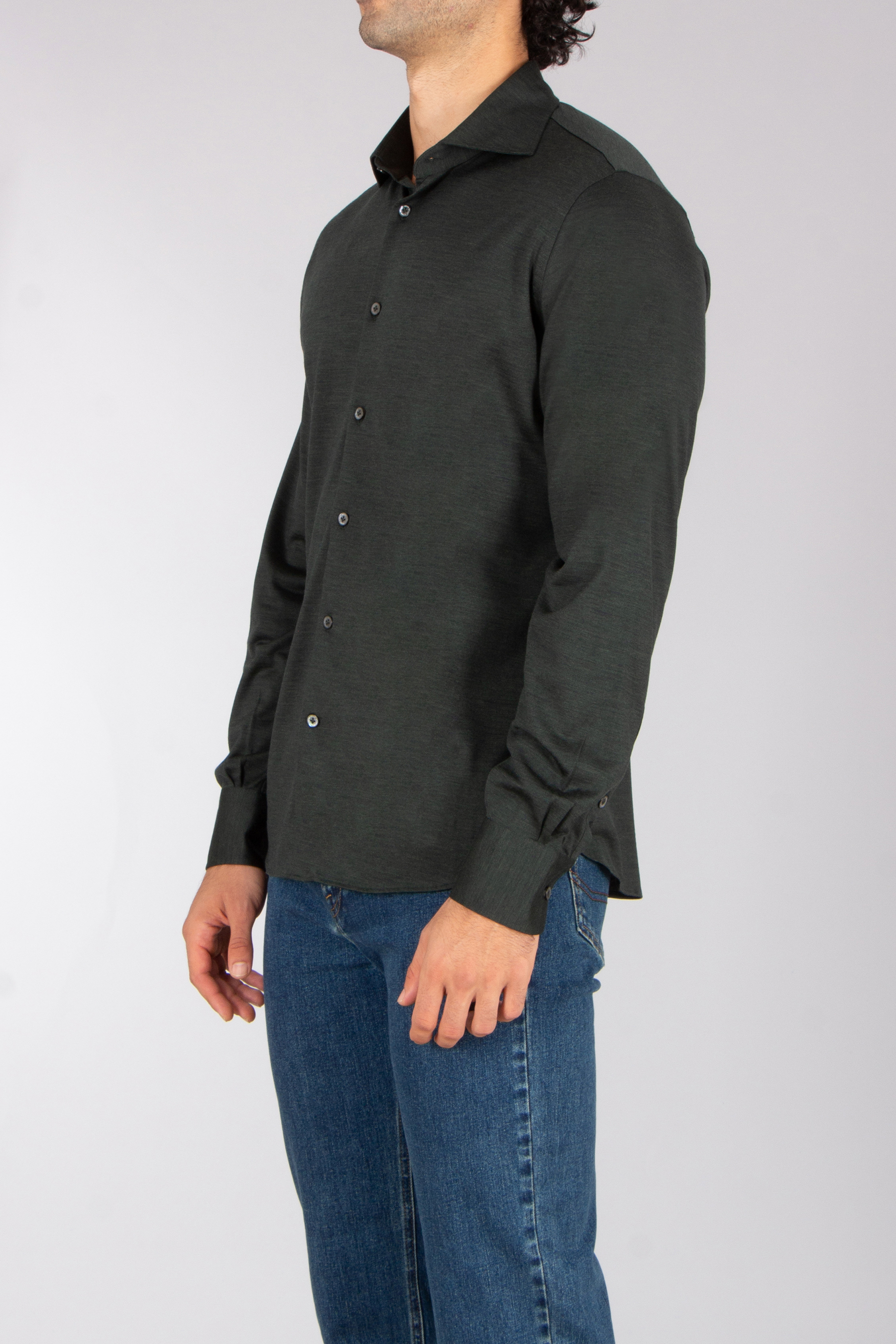 STEFAN BRANDT Slim Fit Super Fine Wool Jersey Shirt Ostin Langarm, Hemd, Hosen, Mantel, Jeans