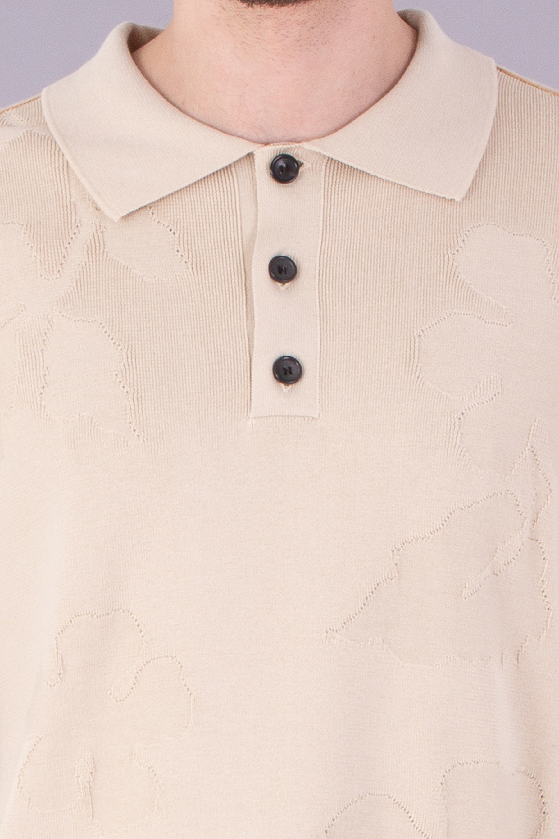 PAUL SMITH Floral Jacquard Organically Grown Cotton Knit Polo PAUL SMITH Floral Jacquard Organically Grown Cotton Knit Polo