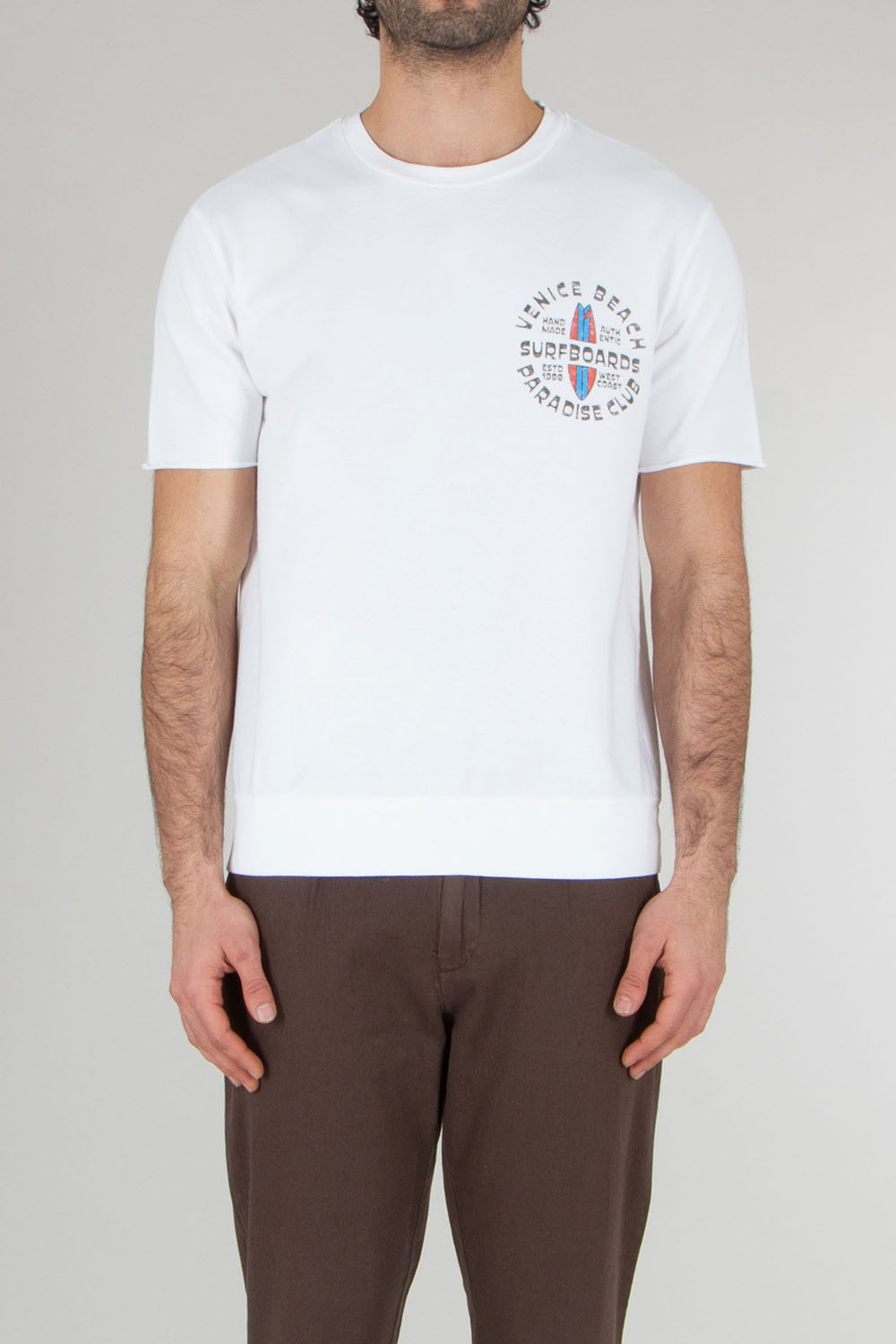 BOWERY NYC Regular Fit Graphic Print Cotton Jersey T-Shirt