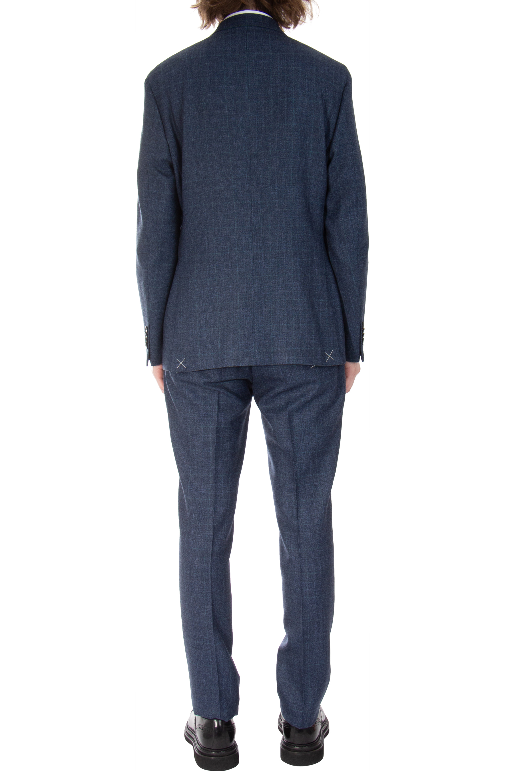 ETRO Checked Fleece Wool Suit ETRO Checked Fleece Wool Suit