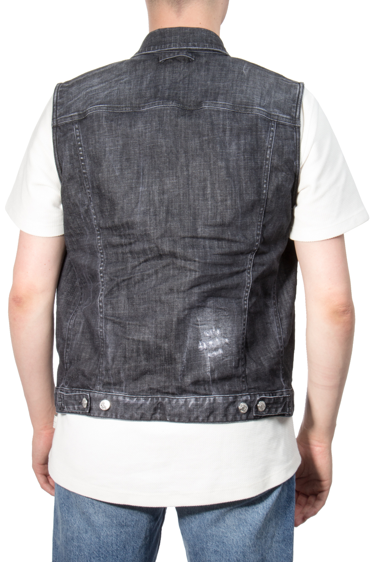 DSQUARED2 Pad Tab Field Jacket With Detachable Denim Vest