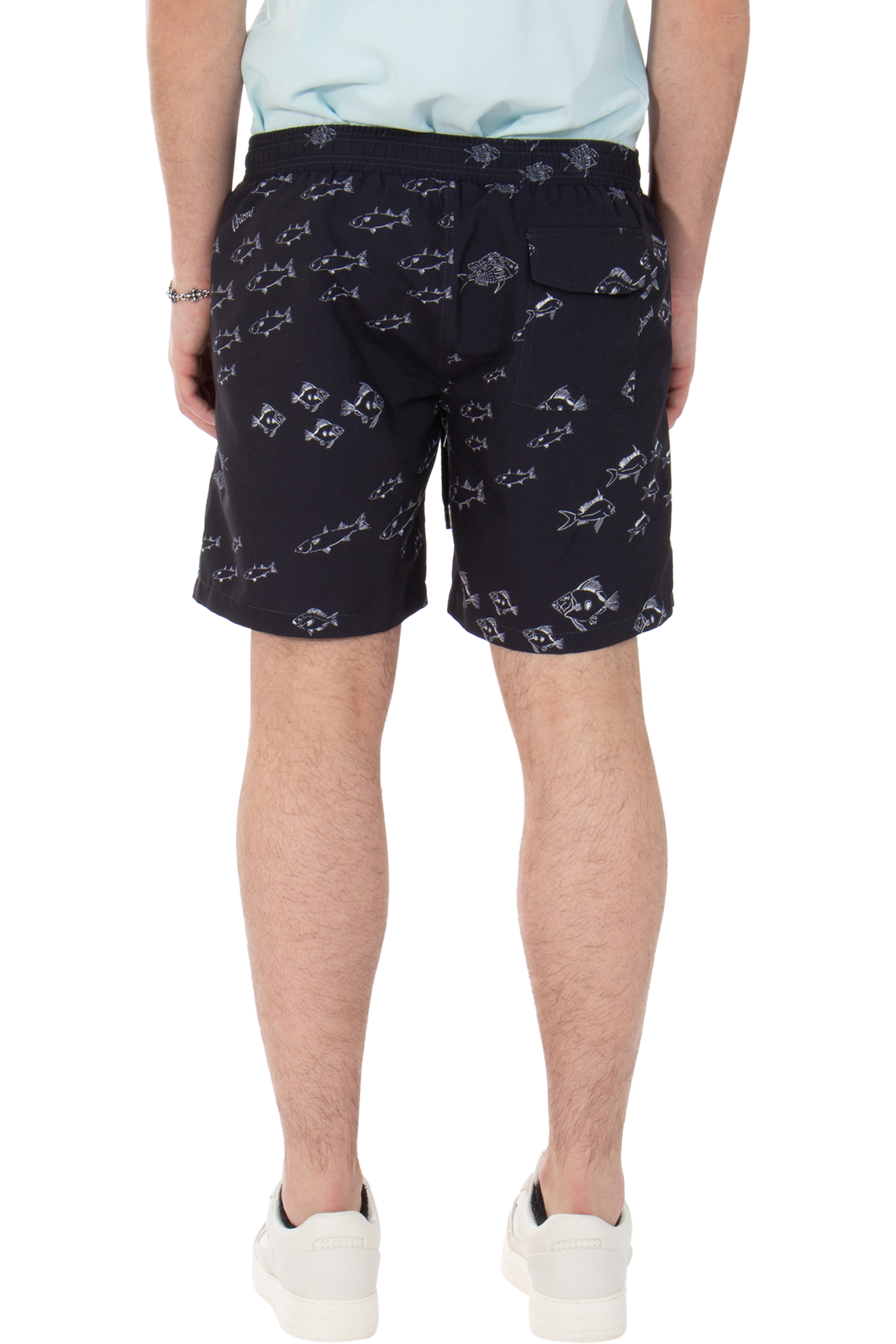 BRIONI Printed Recycled Fabric Board Shorts