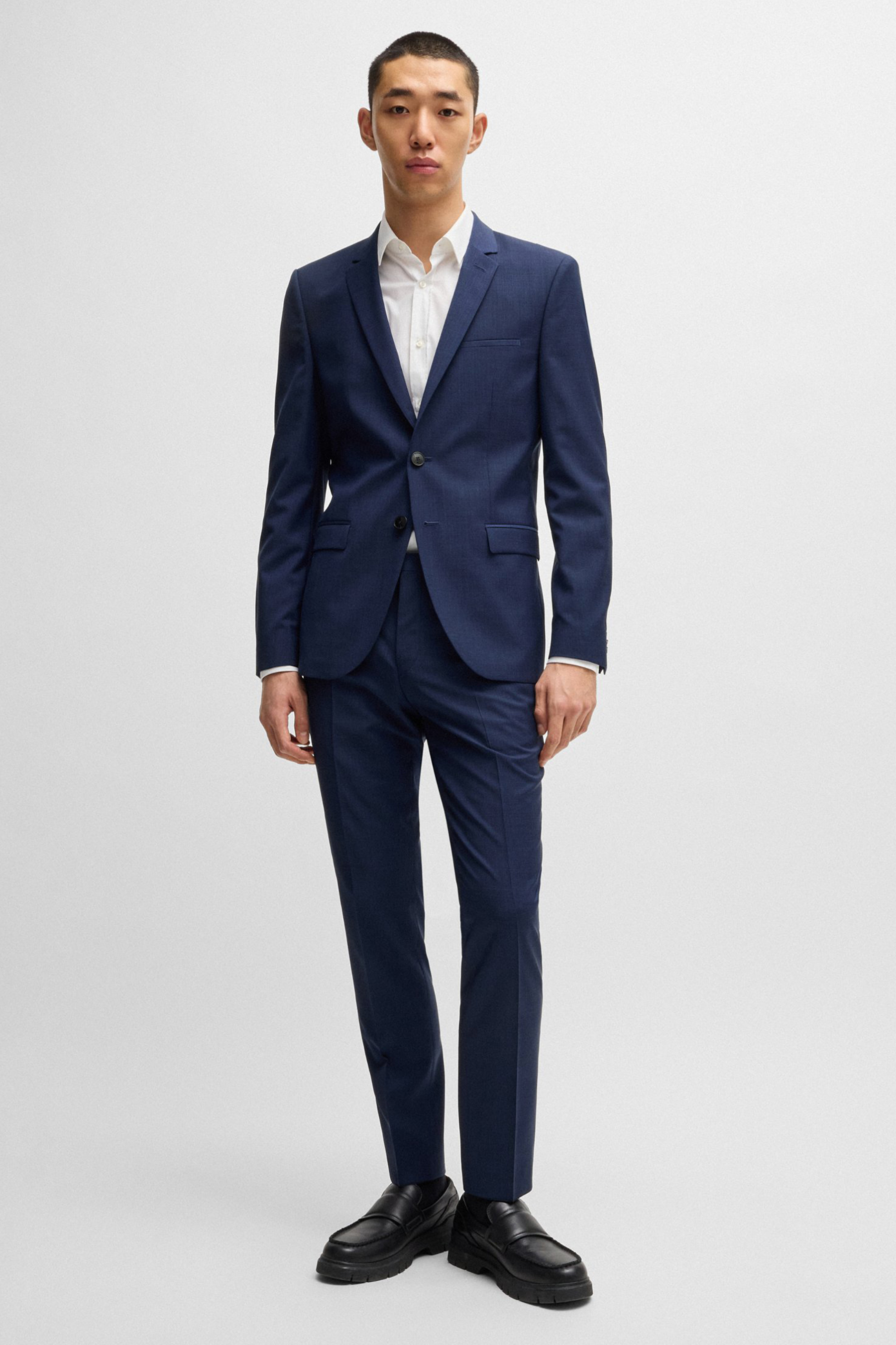 HUGO Extra Slim Fit Virgin Wool Suit Pants Hesten HUGO Extra Slim Fit Virgin Wool Suit Pants Hesten