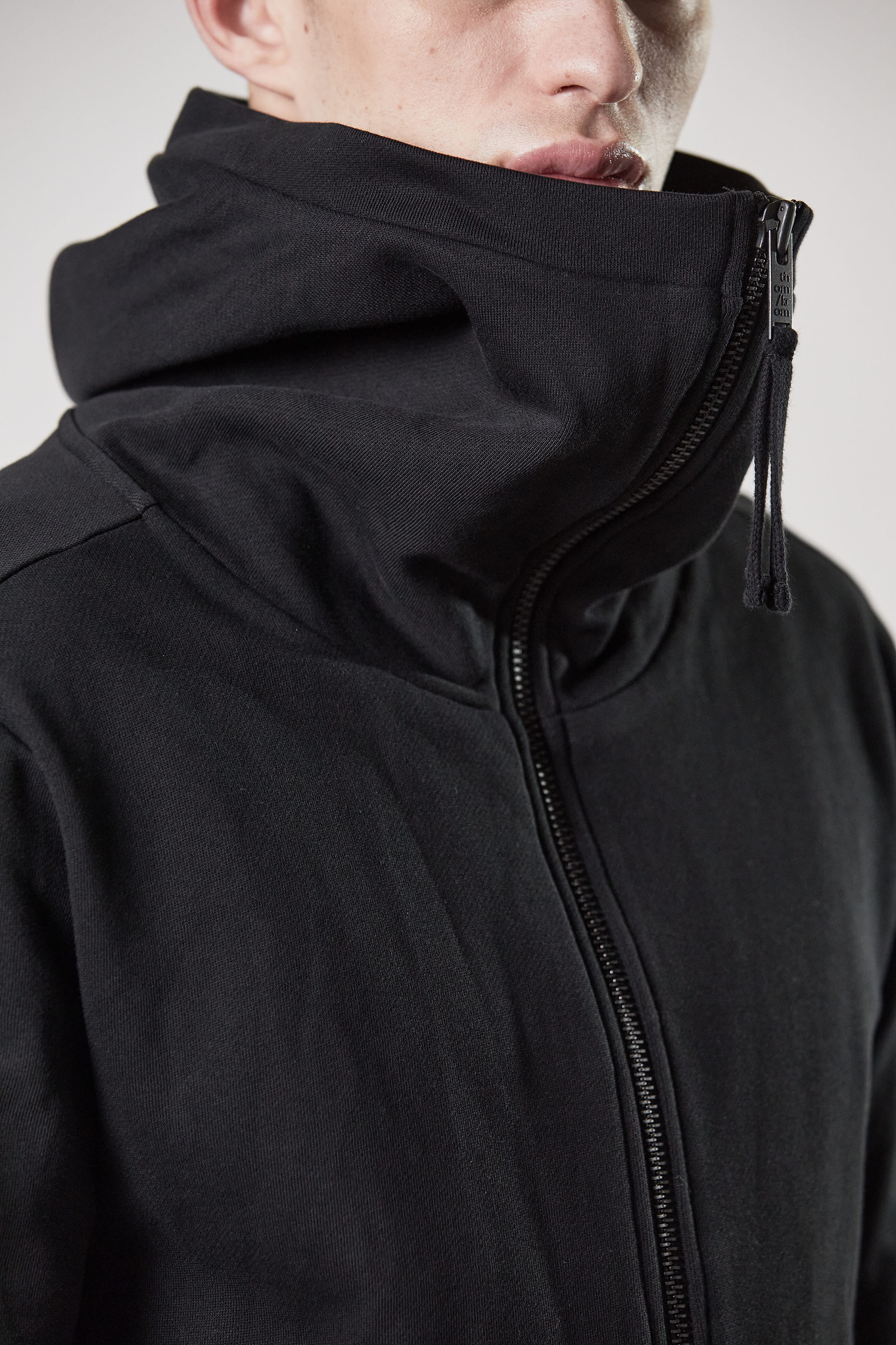 THOM KROM Hooded Cotton Jersey Zip Jacket THOM KROM Hooded Cotton Jersey Zip Jacket