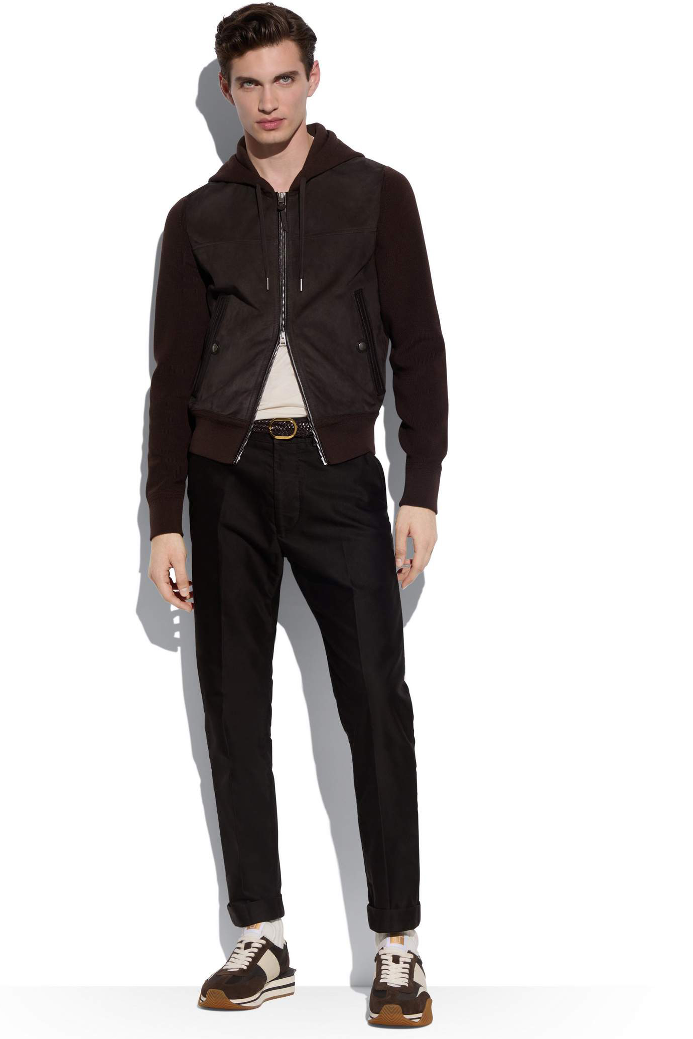 TOM FORD Paneled Nylon & Suede Sneakers James TOM FORD Paneled Nylon & Suede Sneakers James