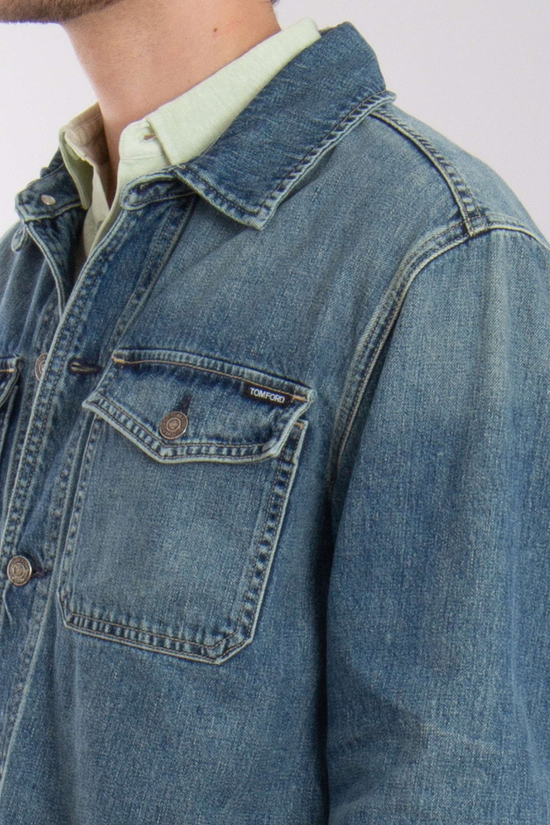 TOM FORD Cotton Denim Shirt Jacket TOM FORD Cotton Denim Shirt Jacket