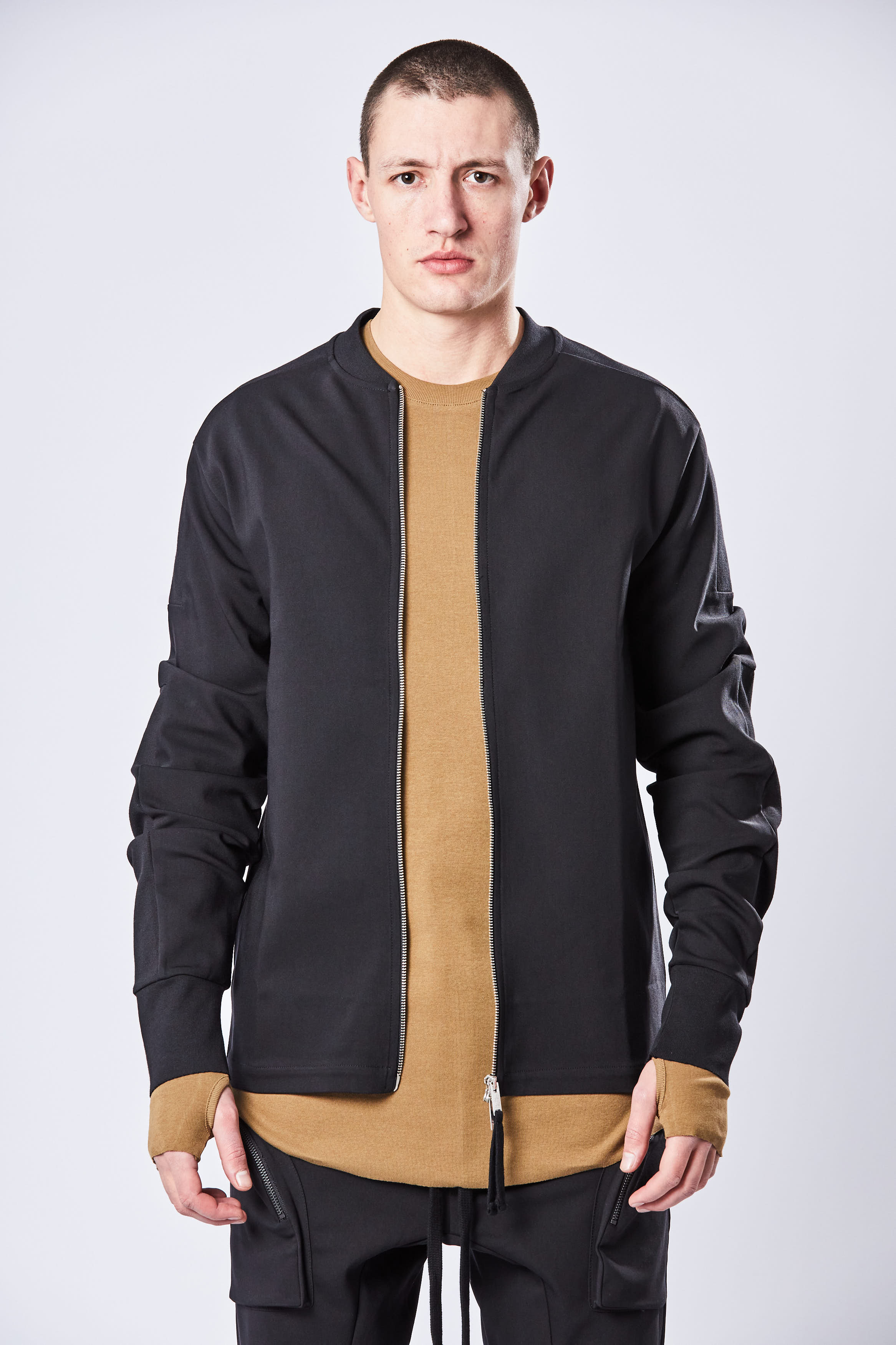 THOM KROM Bomber Collar Overshirt THOM KROM Bomber Collar Overshirt