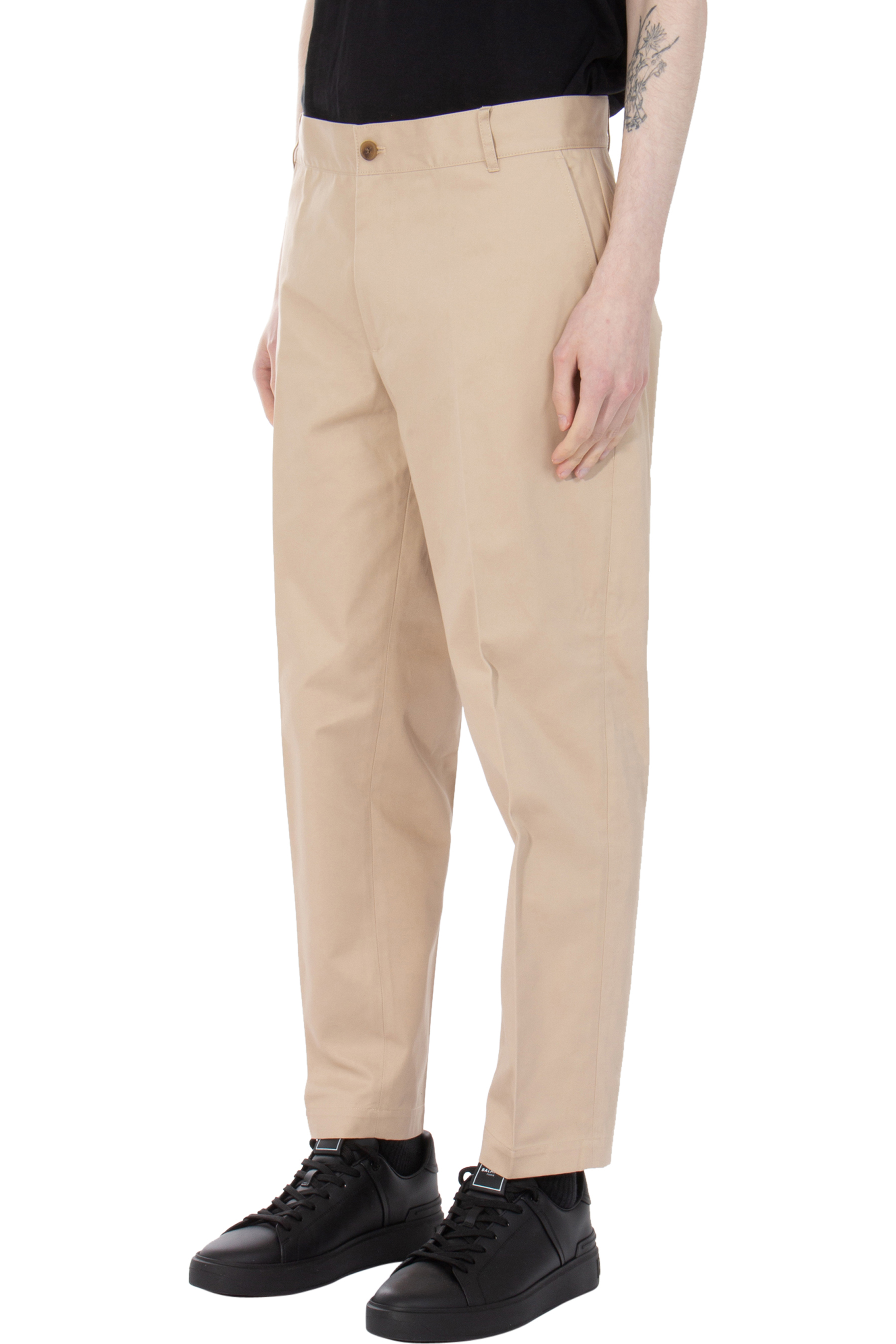 MAISON KITSUNÉ Cotton Gabardine Chino Pants MAISON KITSUNÉ Cotton Gabardine Chino Pants