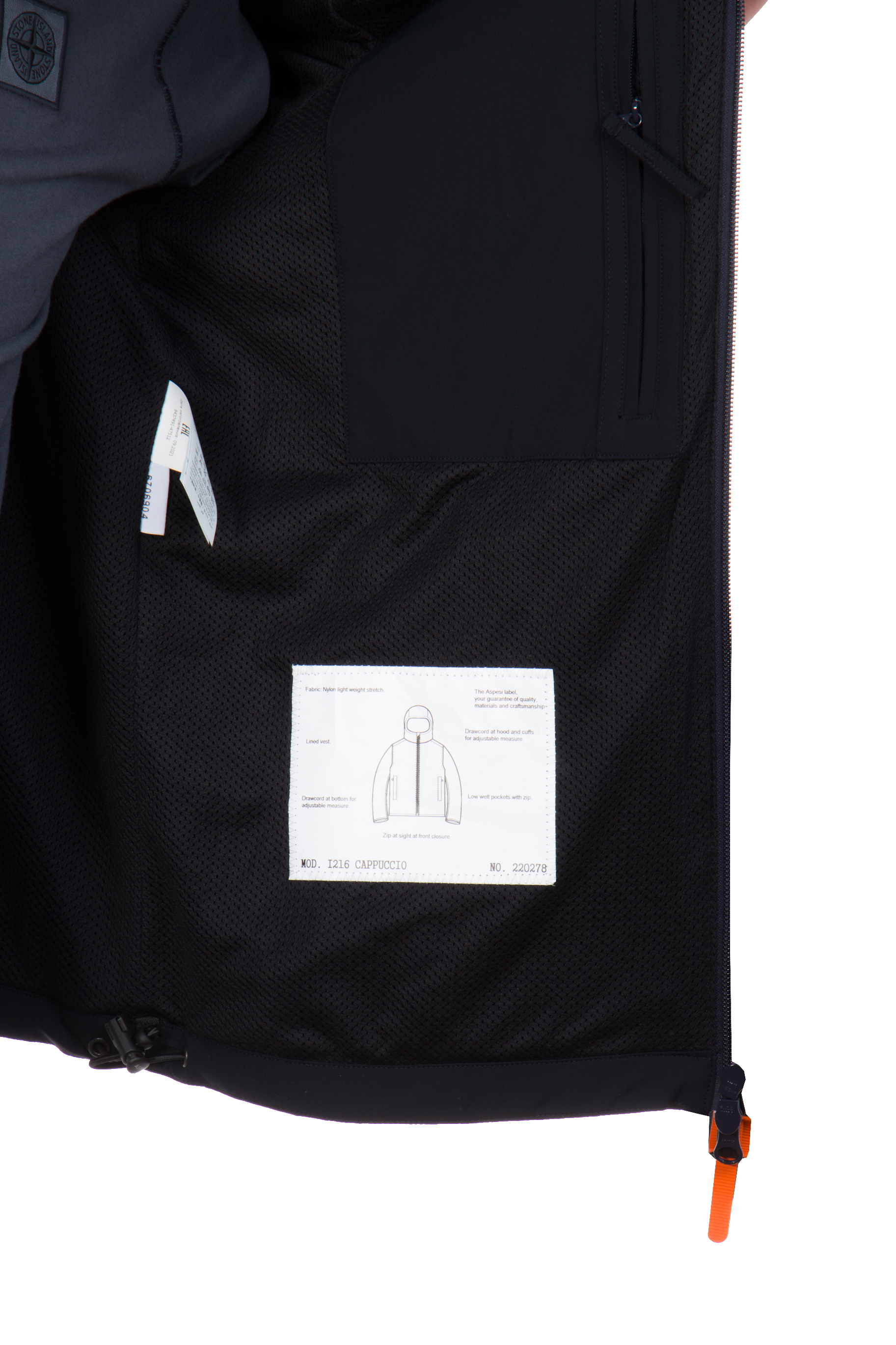 ASPESI Hooded Nylon Stretch Jacket