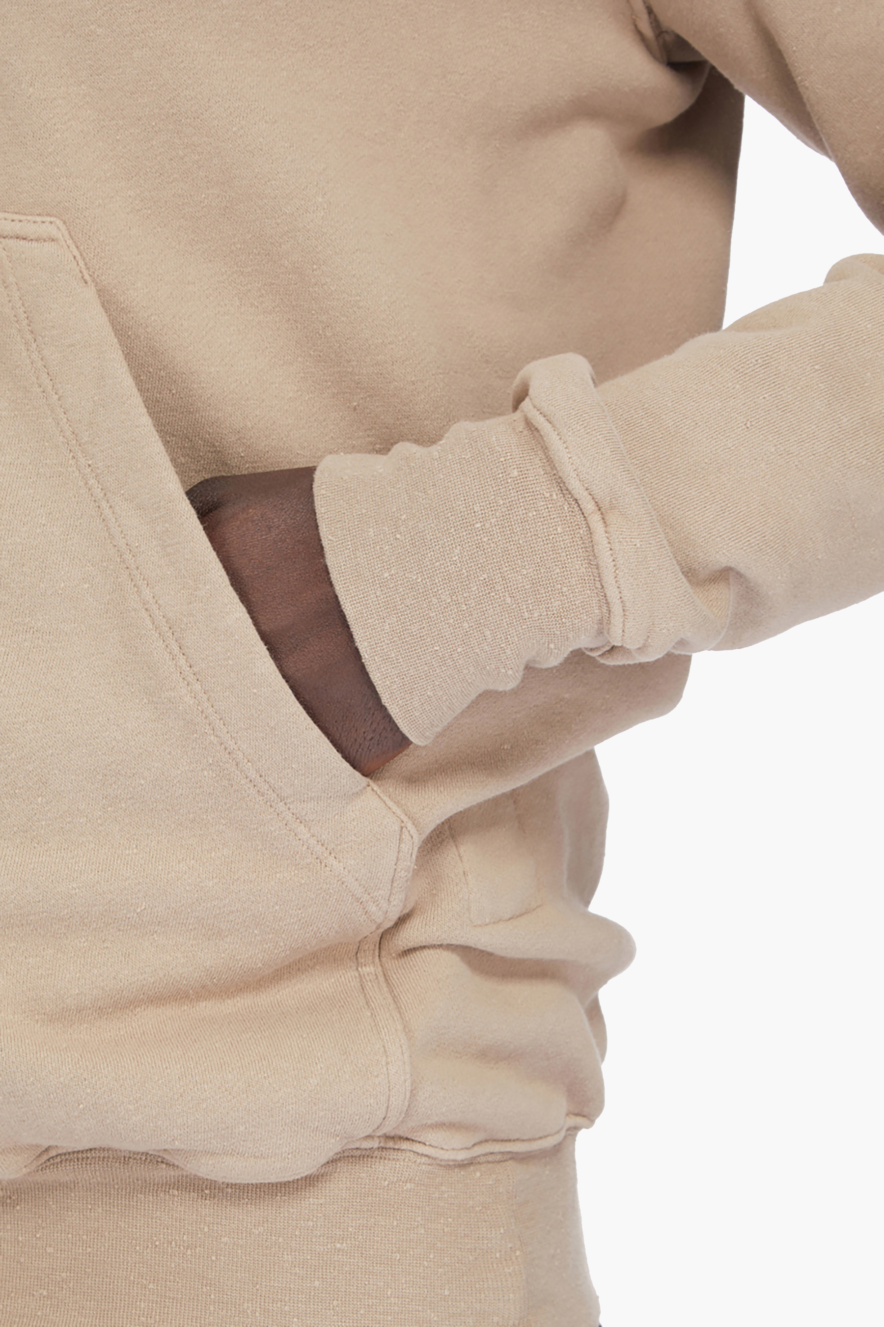 RICK OWENS DRKSHDW Large Fit Brushed Organic Cotton French Terry Gimp Zip-Up Hoodie Person
