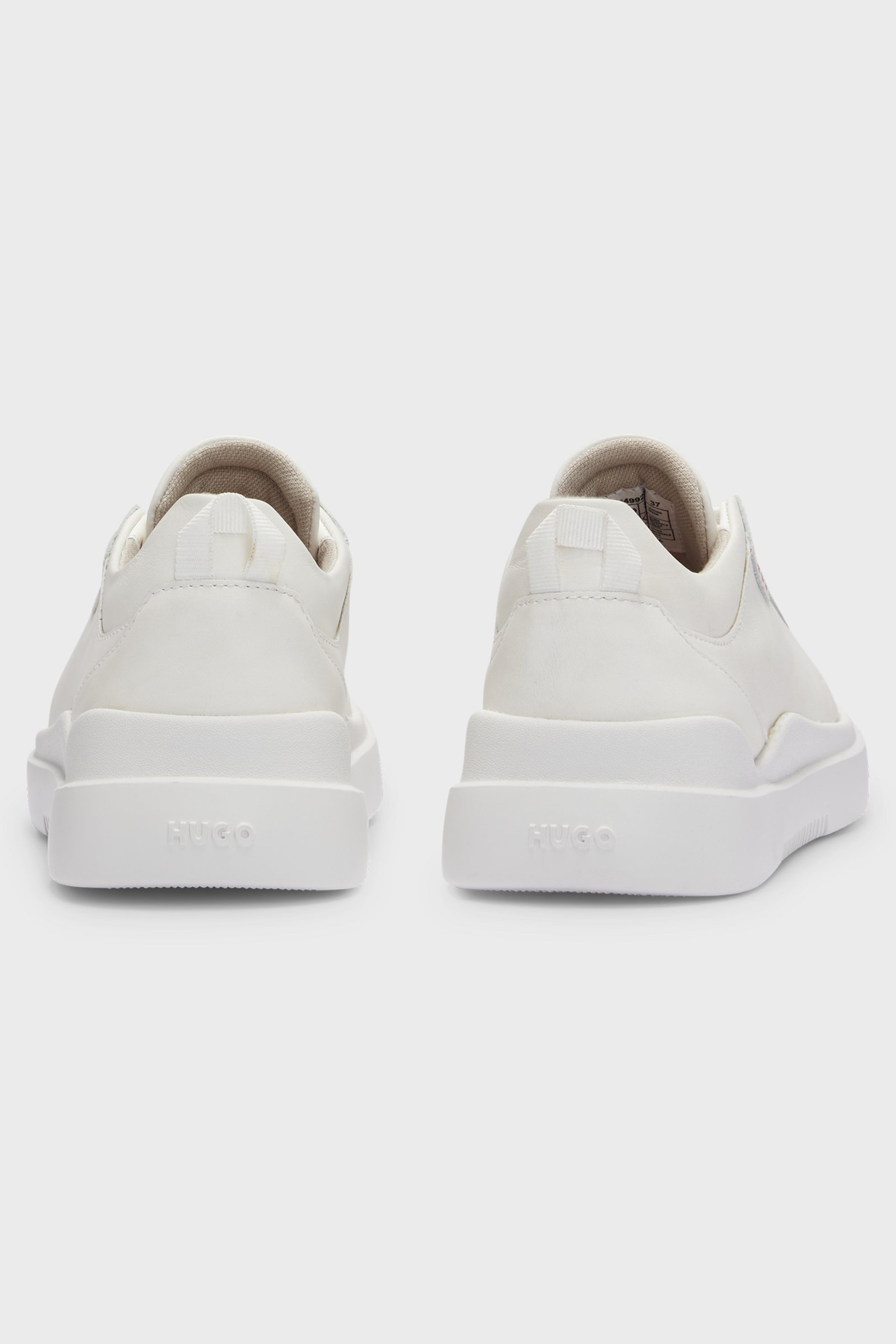 HUGO Leather Sneakers Blake Bekleidung, Schuhwerk, Schuh, Sneaker