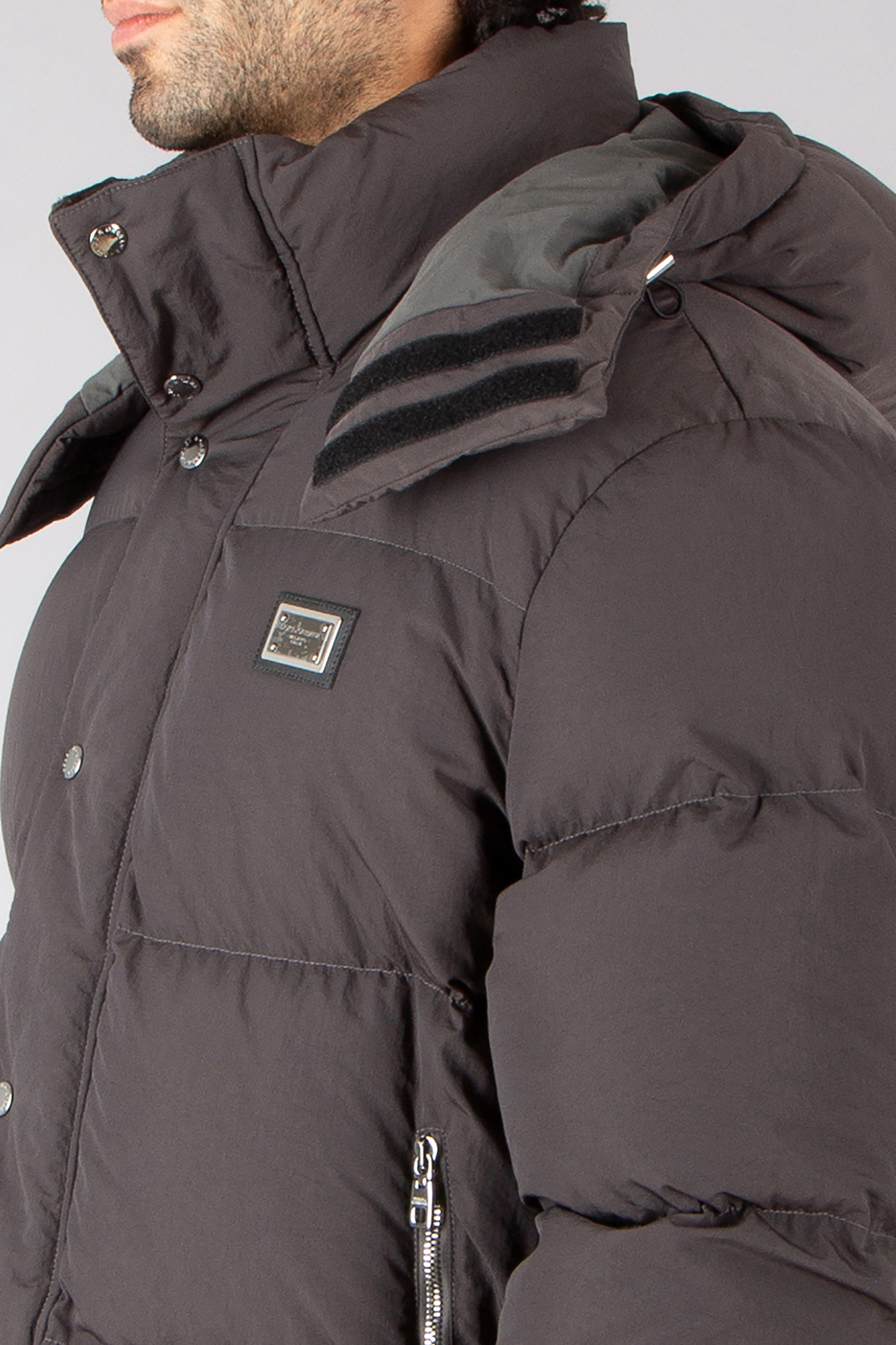 DOLCE & GABBANA Regular Fit Nylon Down Jacket Bekleidung, Mantel, Jacke, Weste