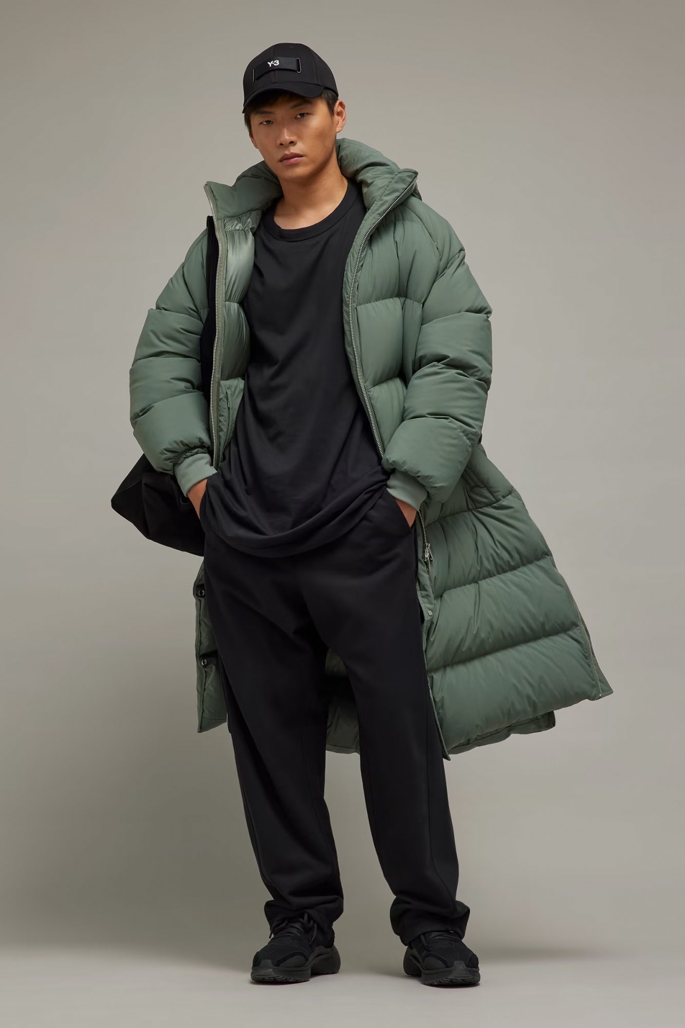 Y-3 Quilted Recycled Nylon Down Puff Parka Y-3 Quilted Recycled Nylon Down Puff Parka