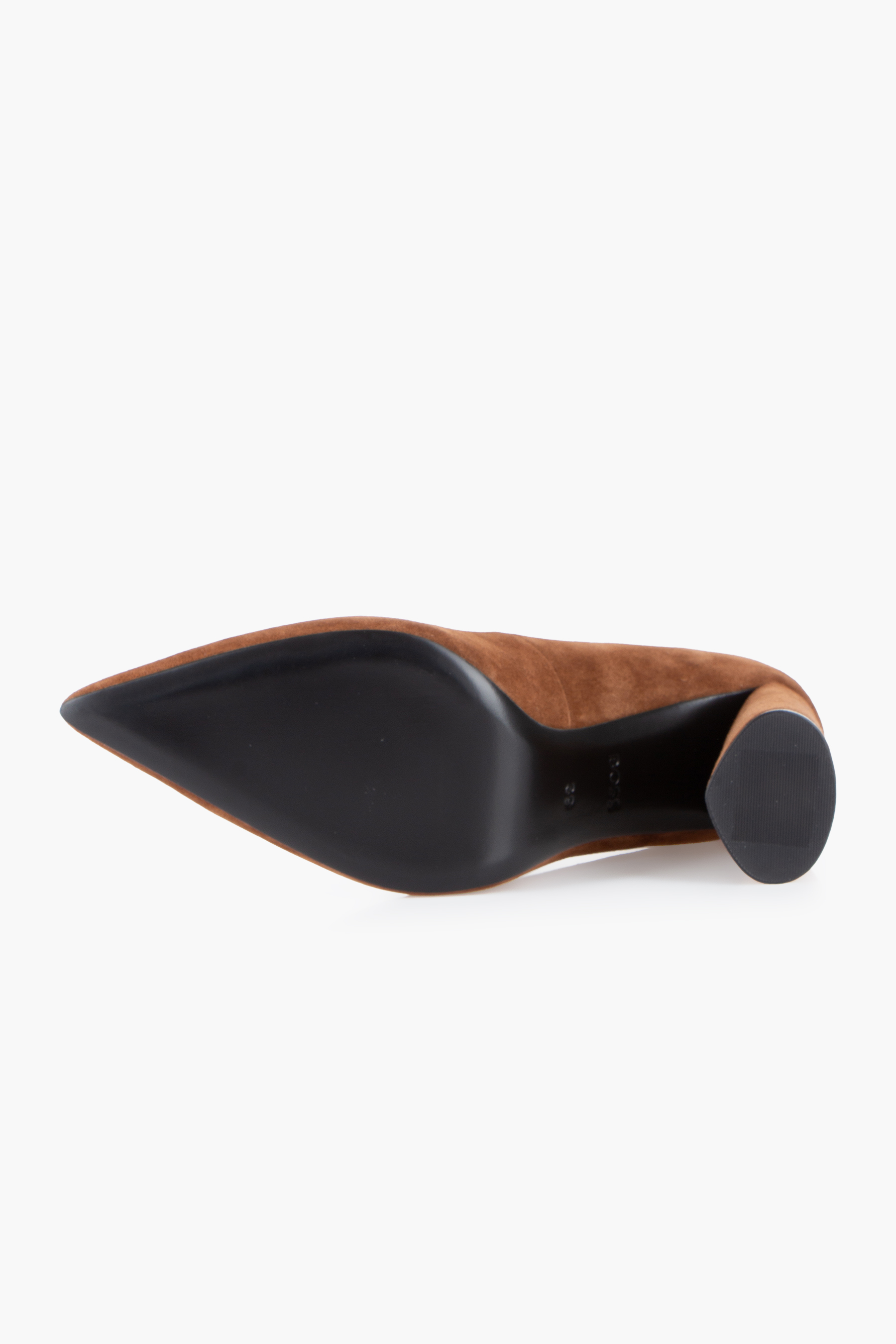 BOSS Block Heel Suede Leather Pumps Gracey