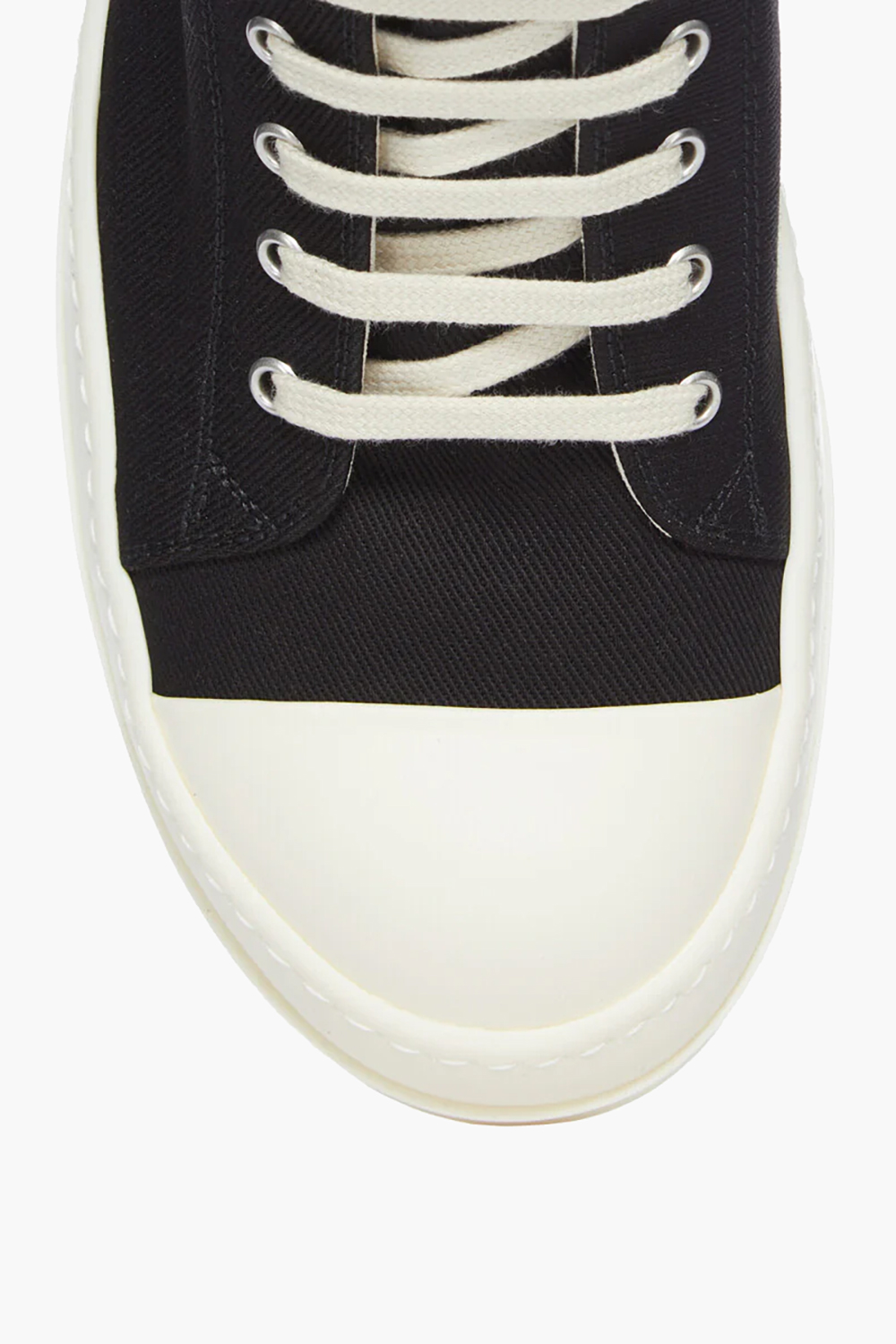 RICK OWENS DRKSHDW Overdyed Denim Low Sneakers