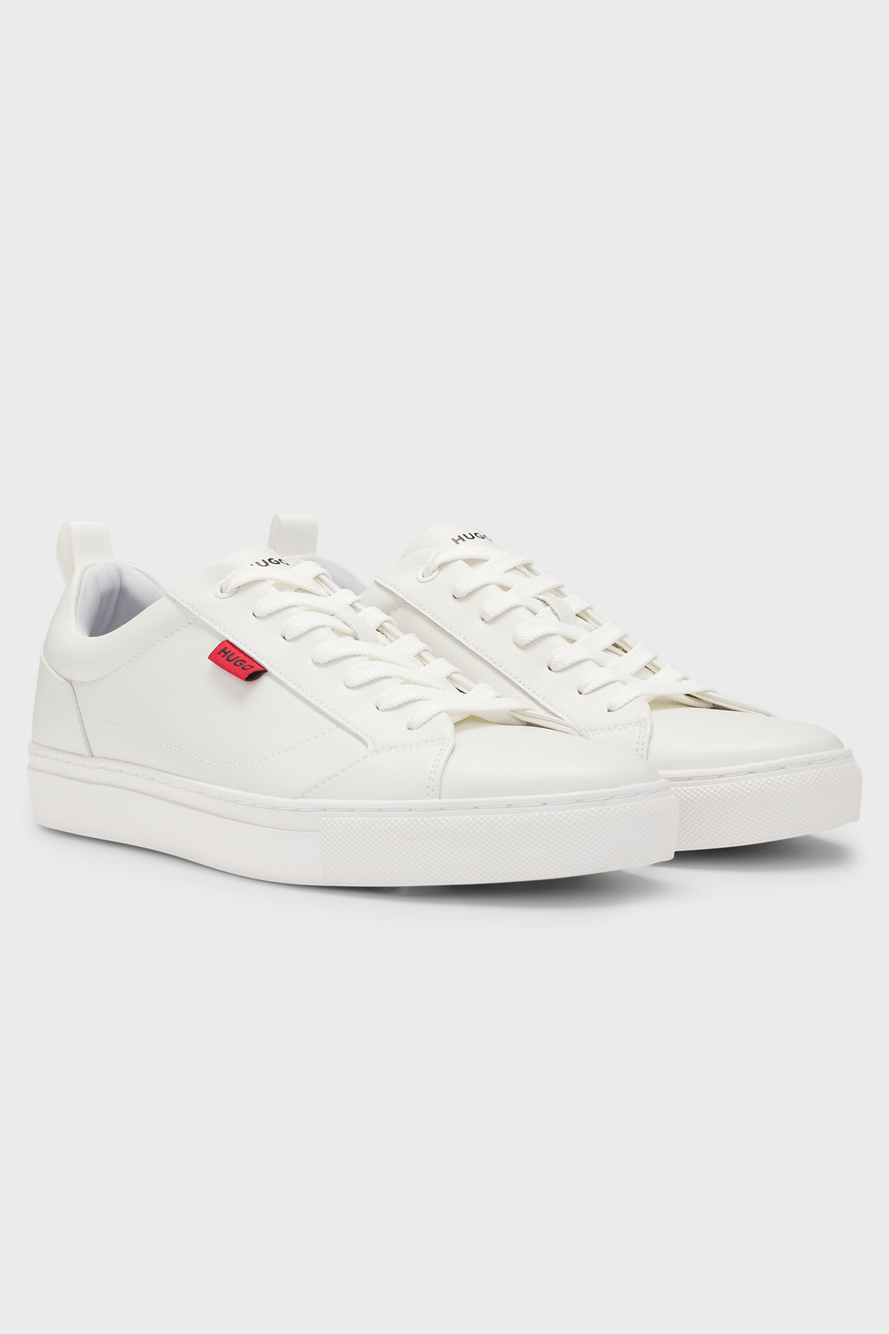 HUGO Faux Leather Sneakers Morrie Bekleidung, Schuhwerk, Schuh, Sneaker