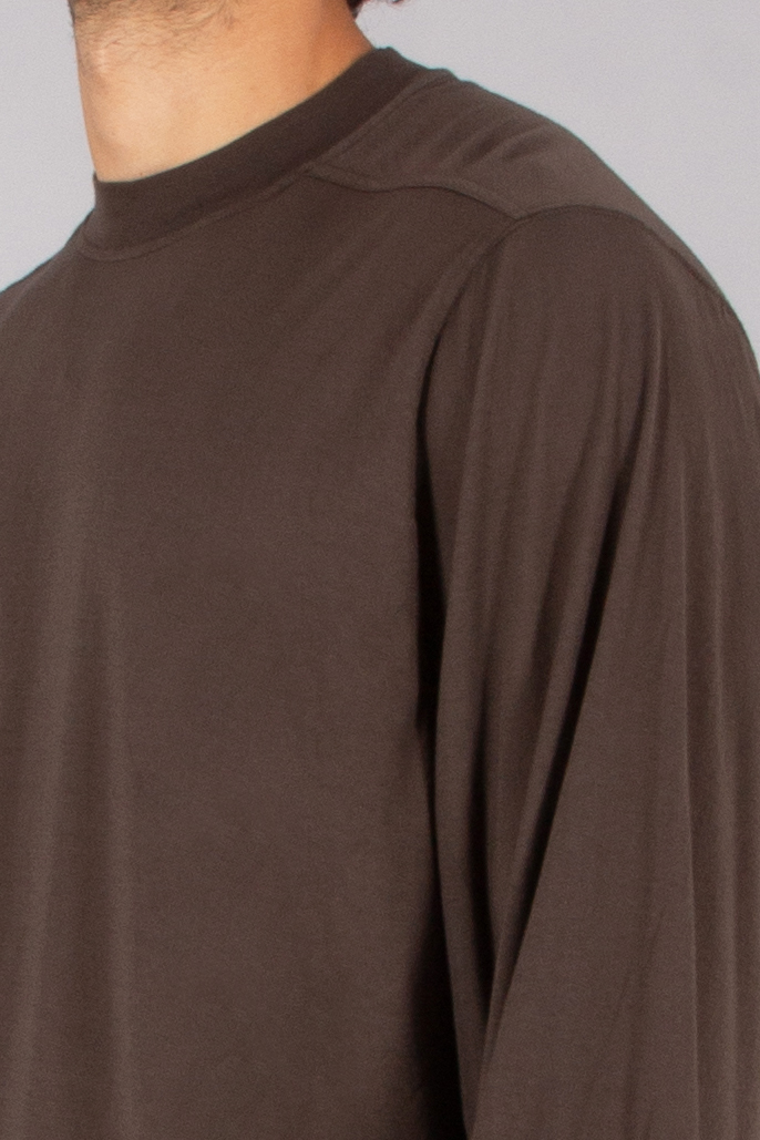 RICK OWENS DRKSHDW Loose Fit Organic Cotton Gauze Jersey Jumbo Long-Sleeve T-Shirt Langarm, Ärmel, Erwachsener, Mann, Person