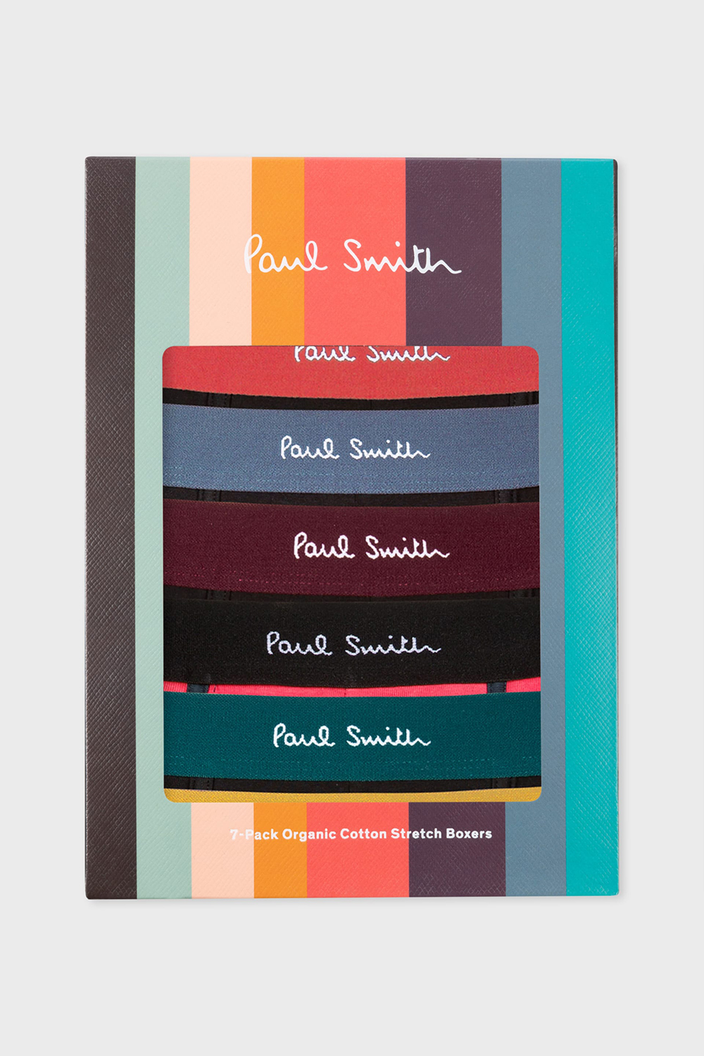 PAUL SMITH Artist Stripe Organic-Cotton Mixed Boxer Briefs Seven Pack