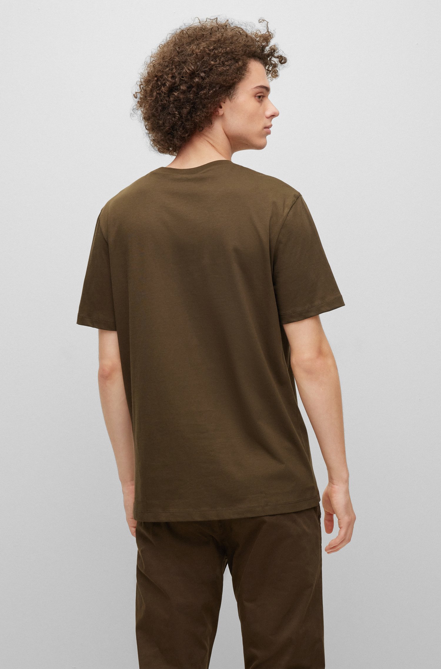 HUGO Printed Cotton Jersey T-Shirt Dimento