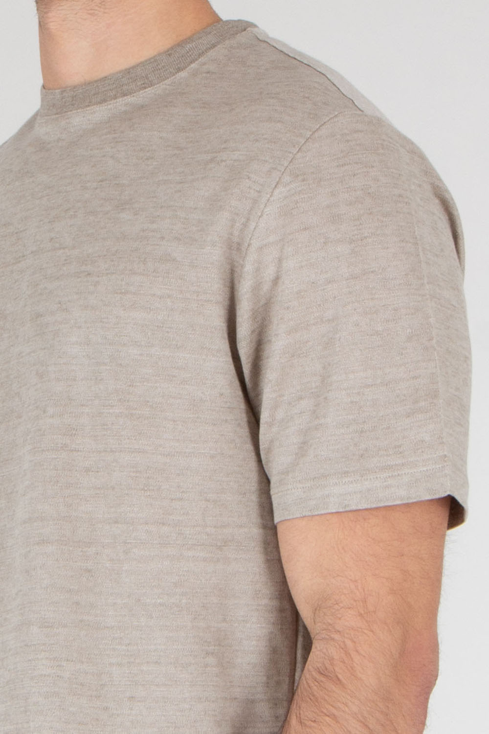 AGNONA Regular Fit Embroidered Linen Jersey T-Shirt