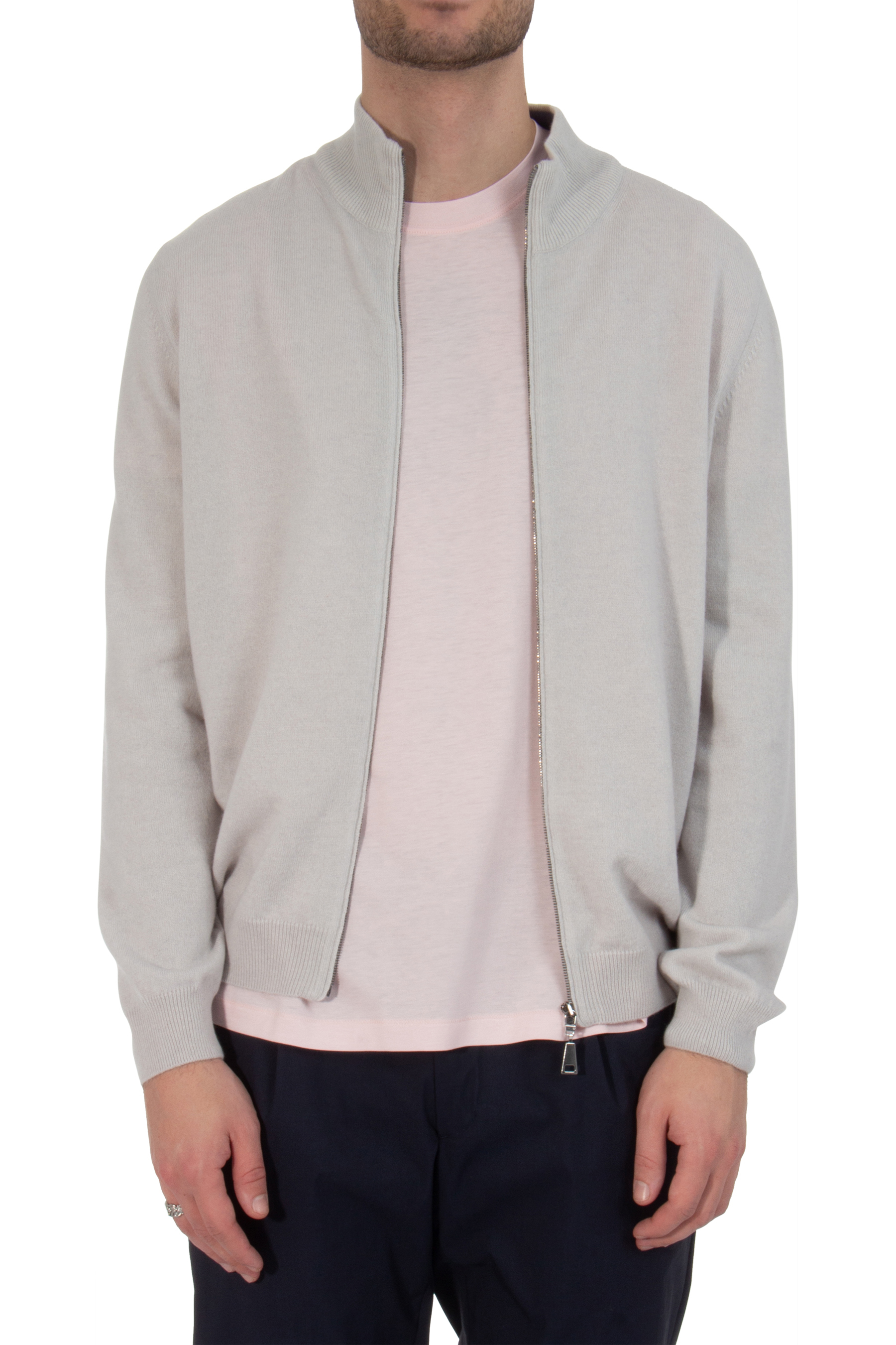 AIDA BARNI Cashmere Zip Cardigan AIDA BARNI Cashmere Zip Cardigan