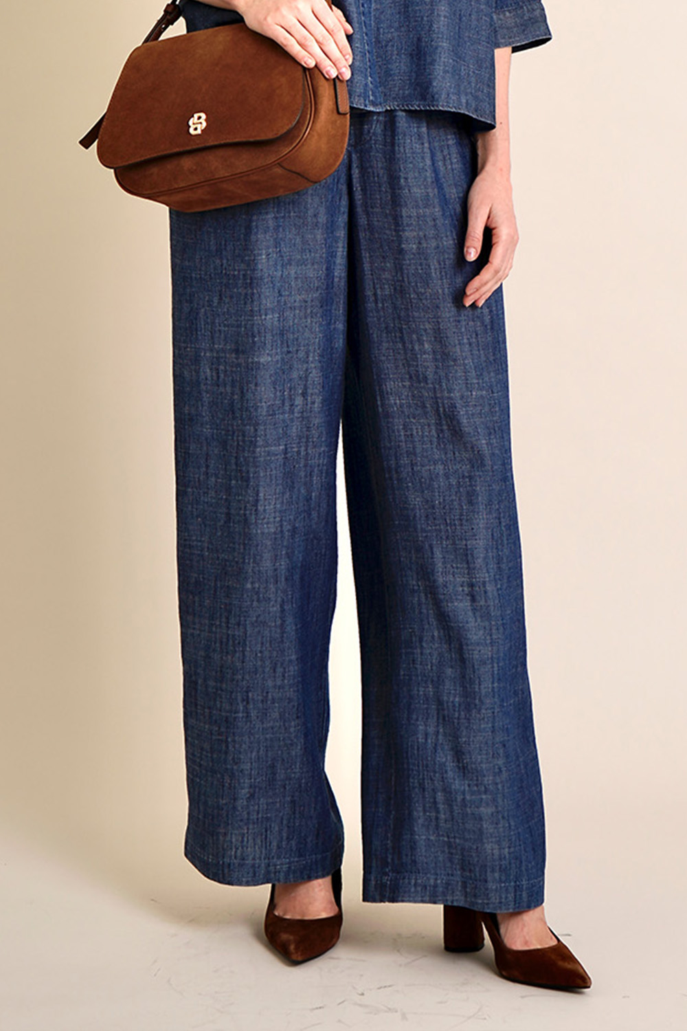 0039 ITALY Regular Fit Lyocell Cotton Pants