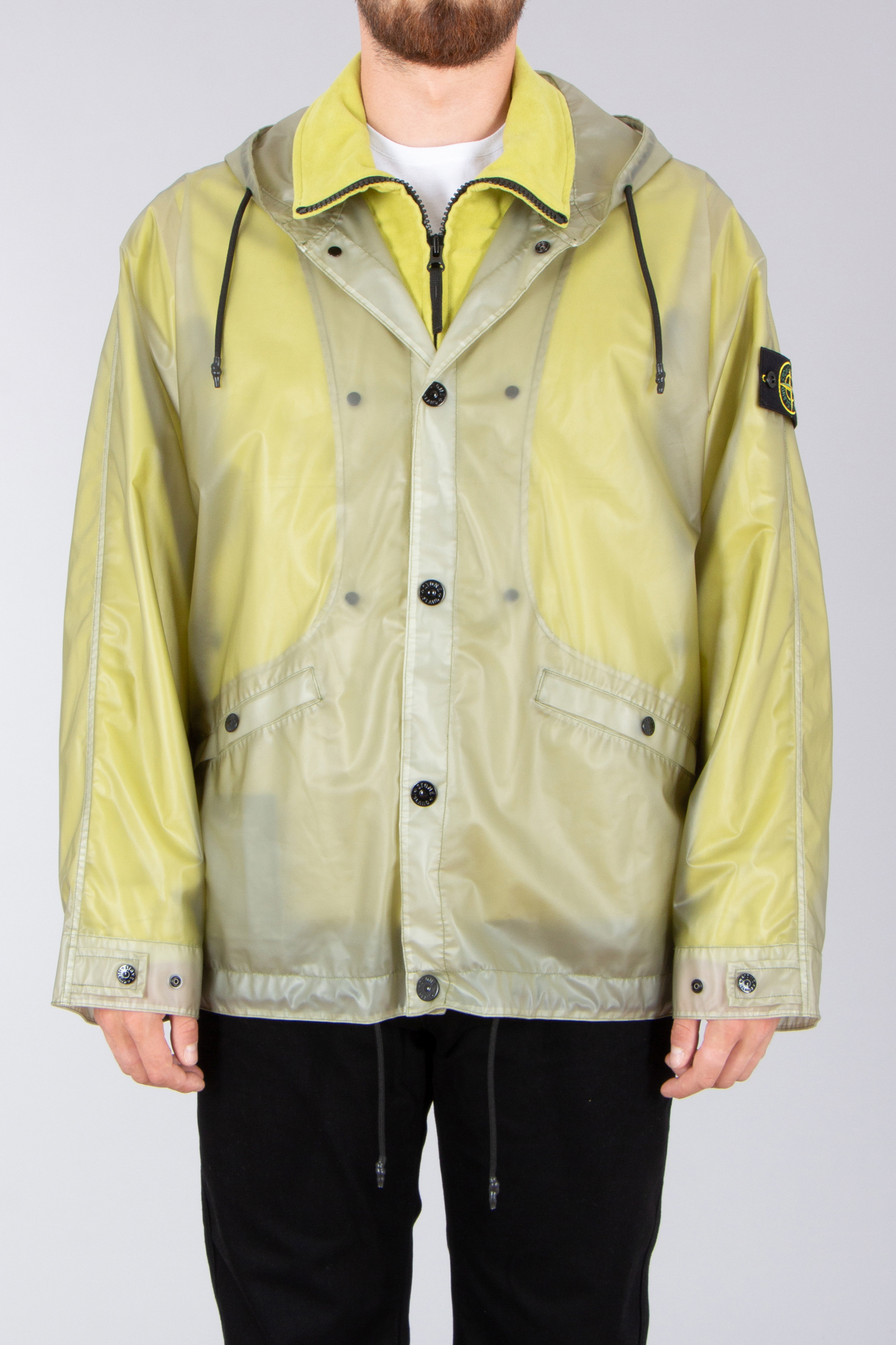 STONE ISLAND Regular Fit Translucent Cover + Cotton Moleskin Jacket