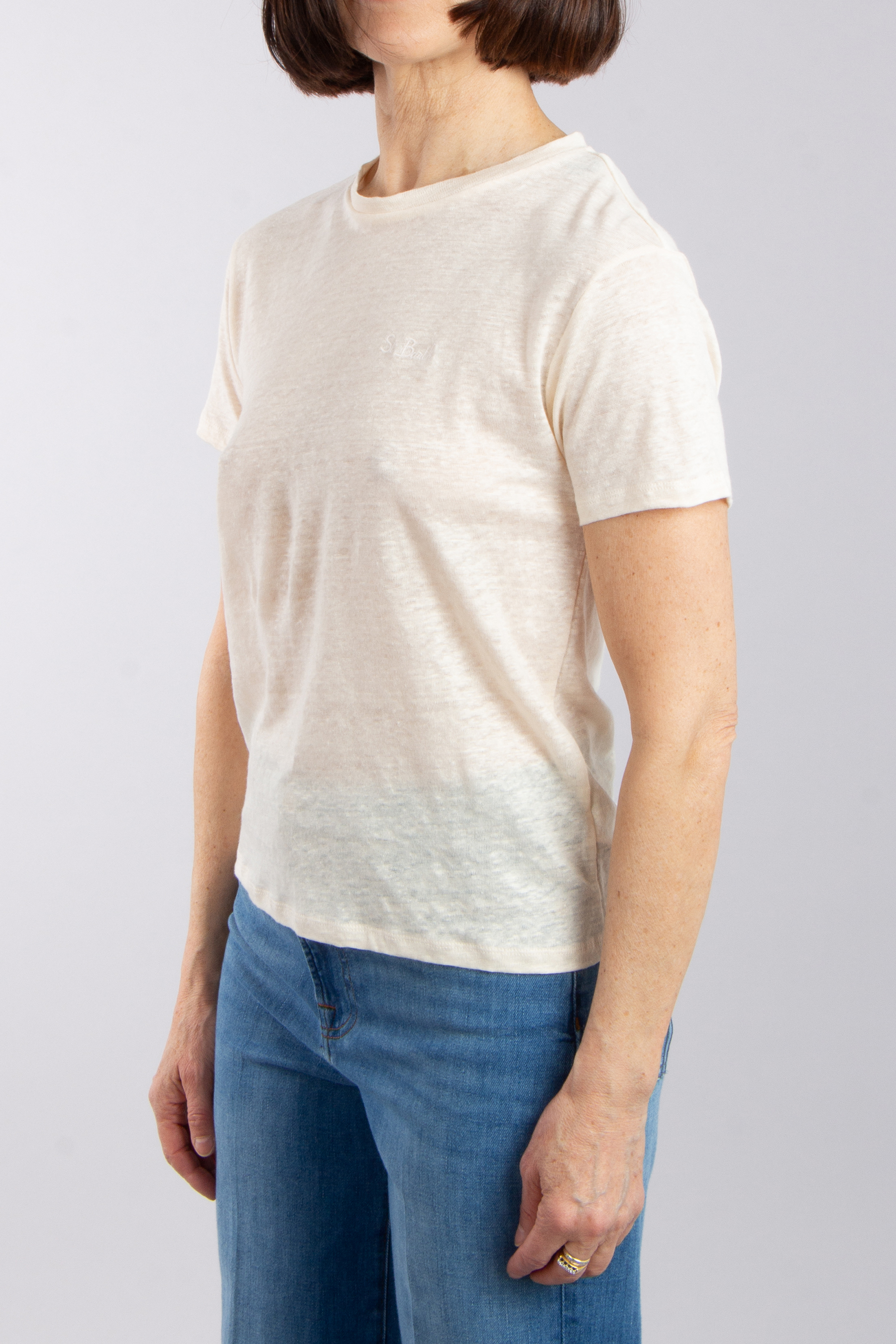 MC 2 SAINT BARTH Premium Linen T-Shirt Emilie